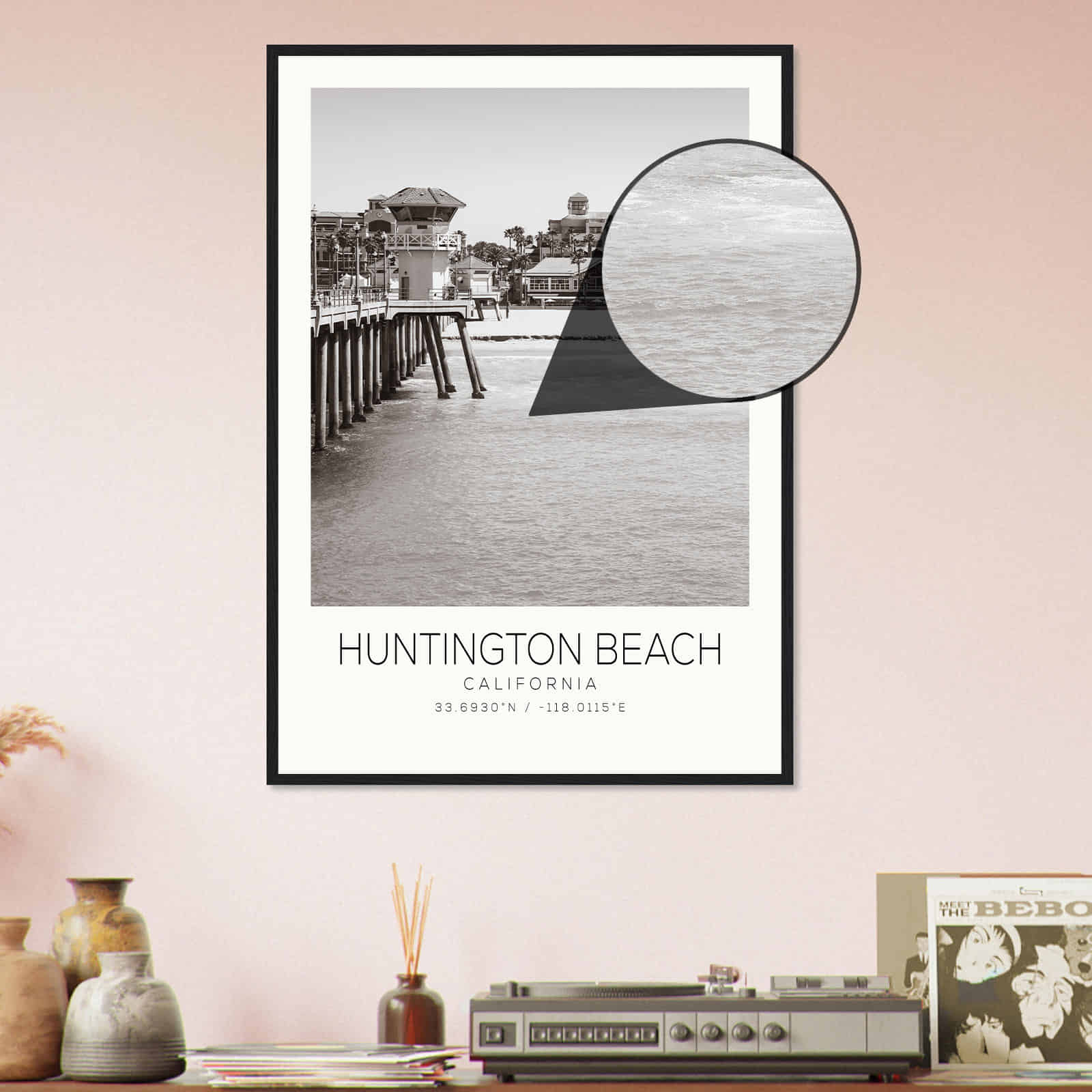 Deerfield Kansas Map Poster, Modern Home Decor Wall Art Print (Copy)