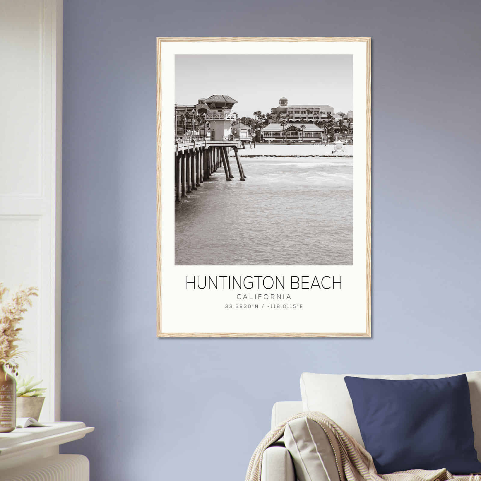 Deerfield Kansas Map Poster, Modern Home Decor Wall Art Print (Copy)