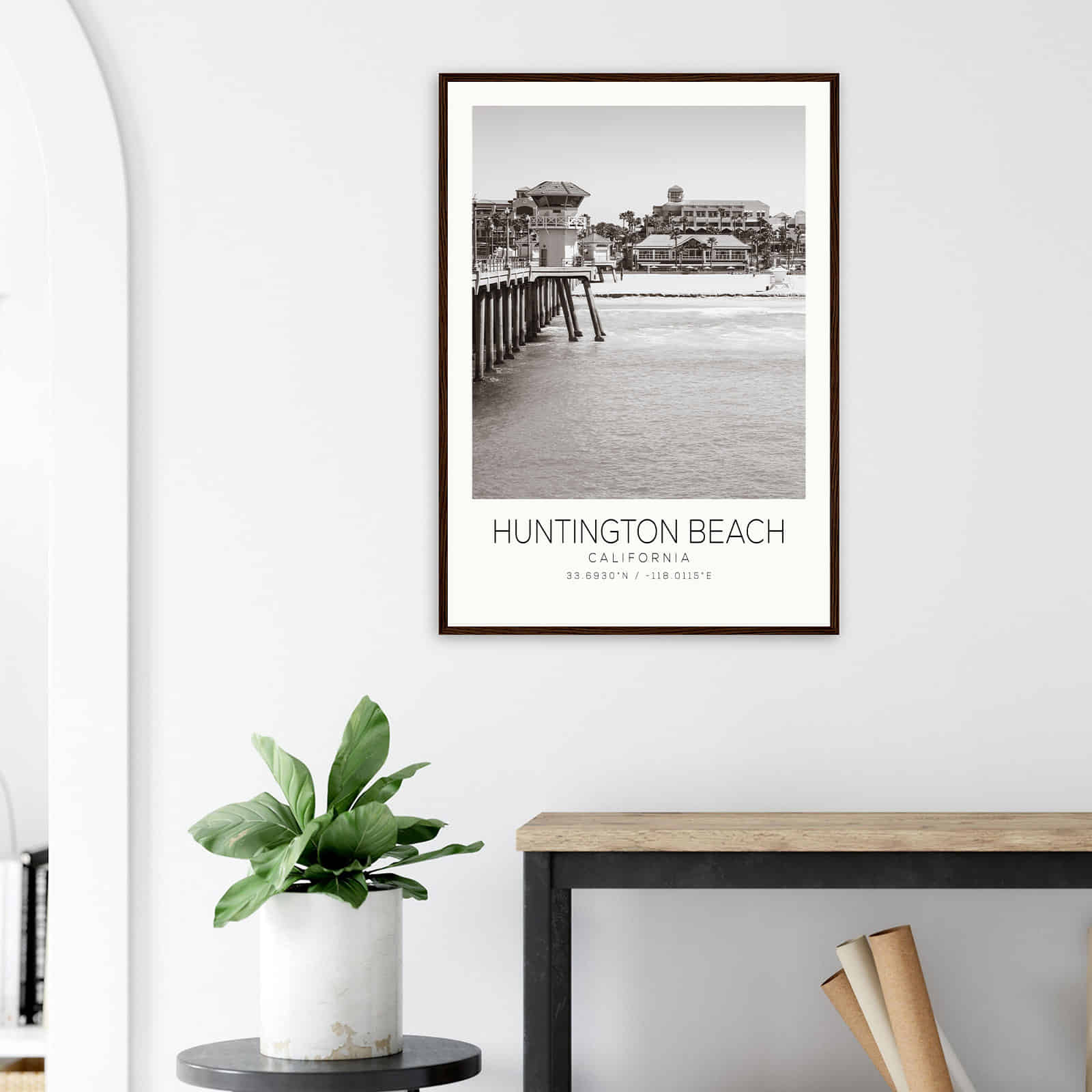 Deerfield Kansas Map Poster, Modern Home Decor Wall Art Print (Copy)