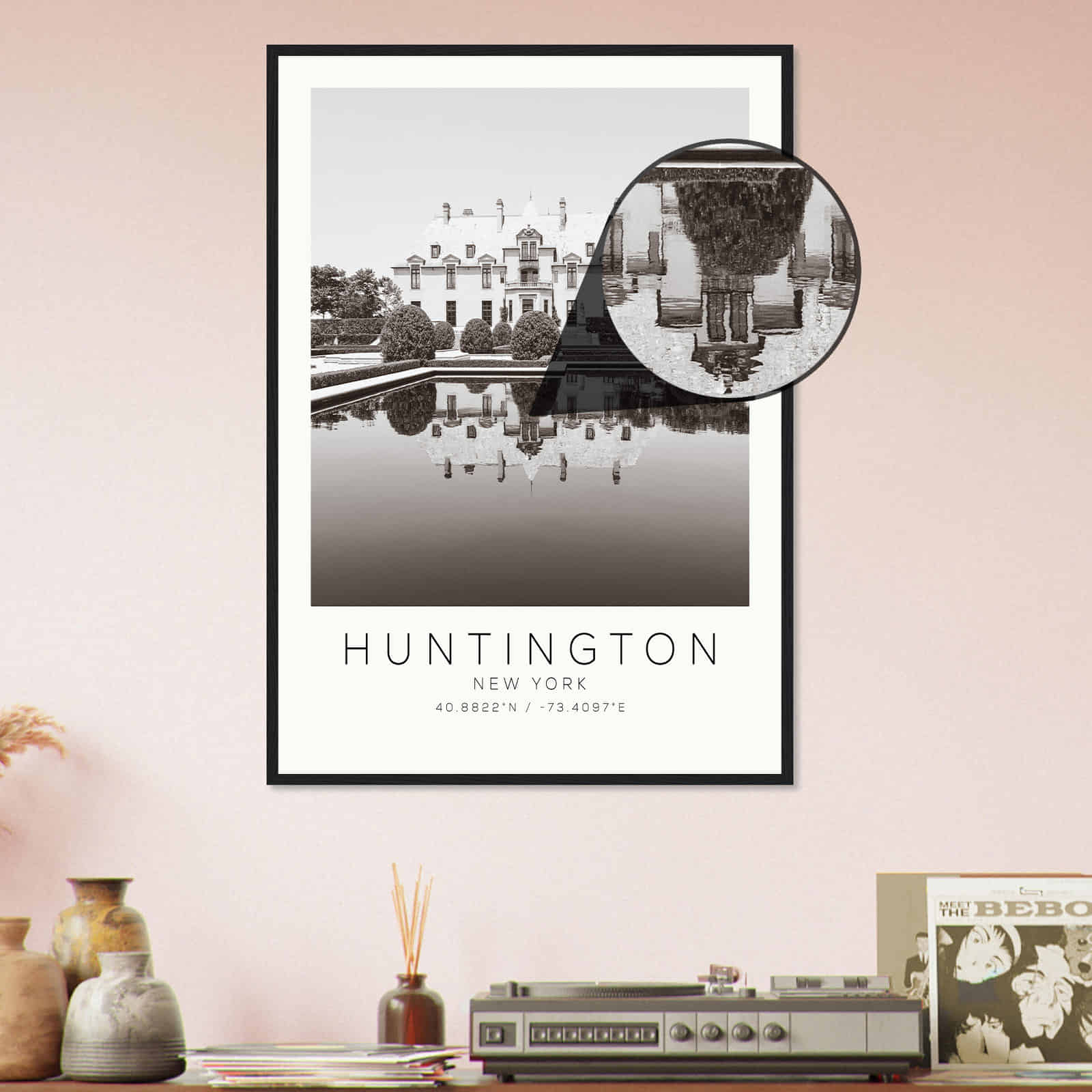 Deerfield Kansas Map Poster, Modern Home Decor Wall Art Print (Copy)