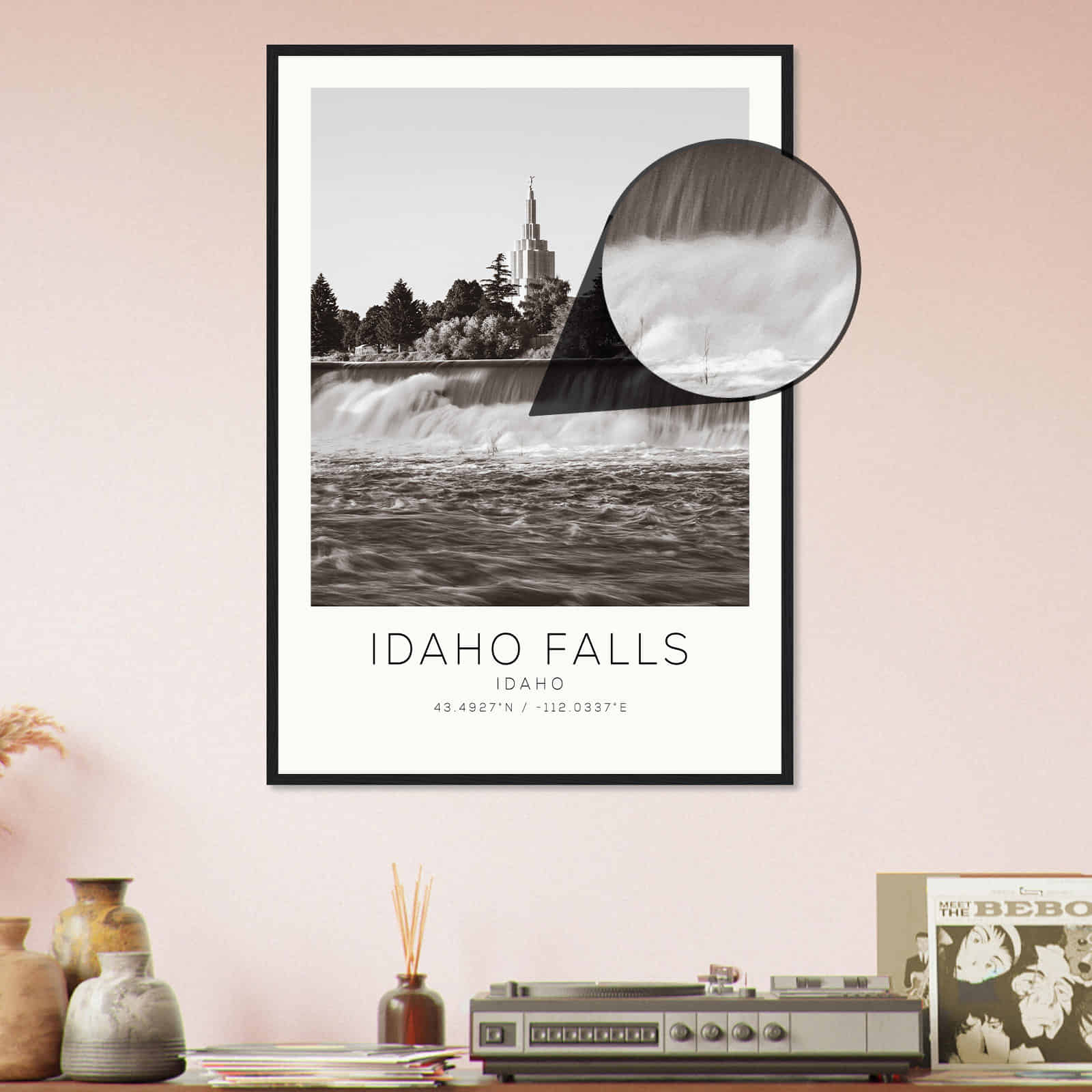 Deerfield Kansas Map Poster, Modern Home Decor Wall Art Print (Copy)