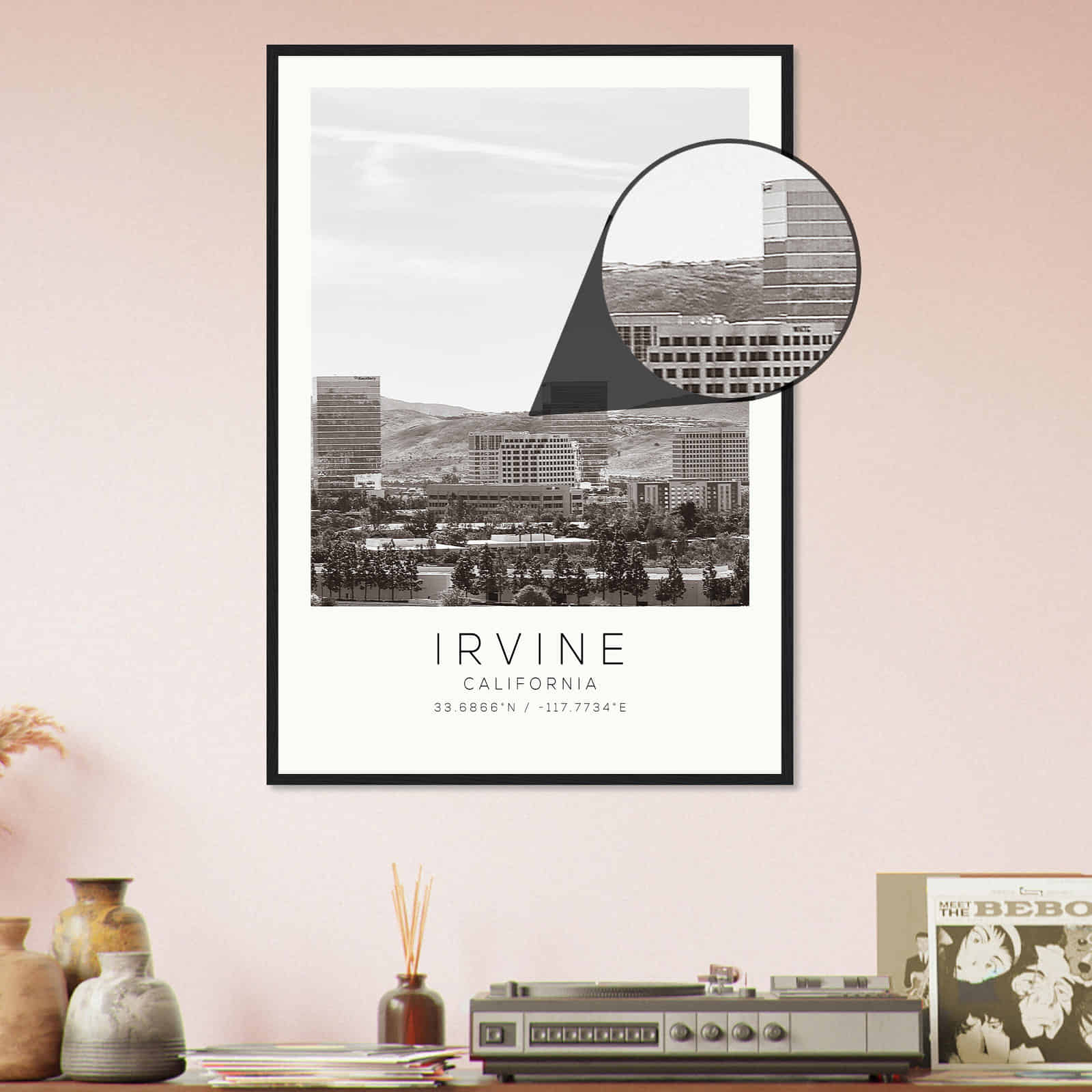 Deerfield Kansas Map Poster, Modern Home Decor Wall Art Print (Copy)