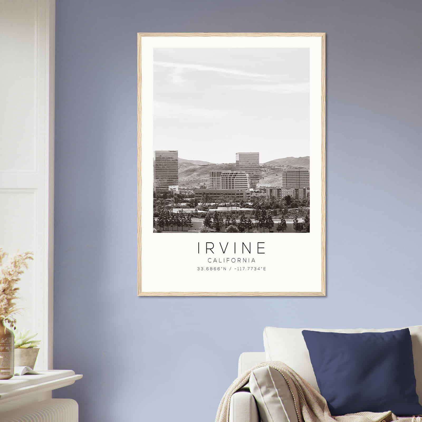 Deerfield Kansas Map Poster, Modern Home Decor Wall Art Print (Copy)