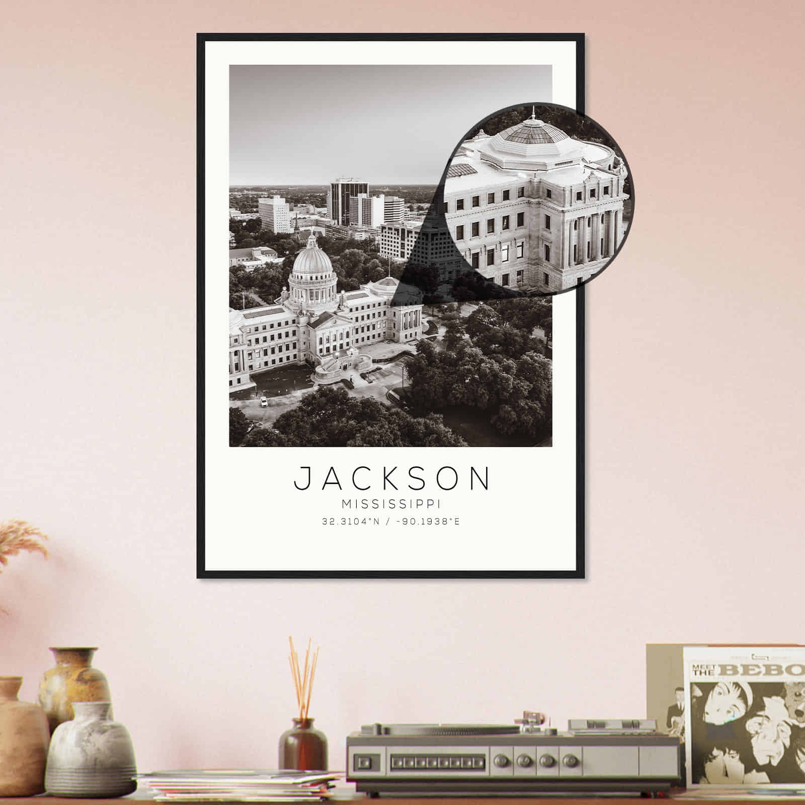 Deerfield Kansas Map Poster, Modern Home Decor Wall Art Print (Copy)