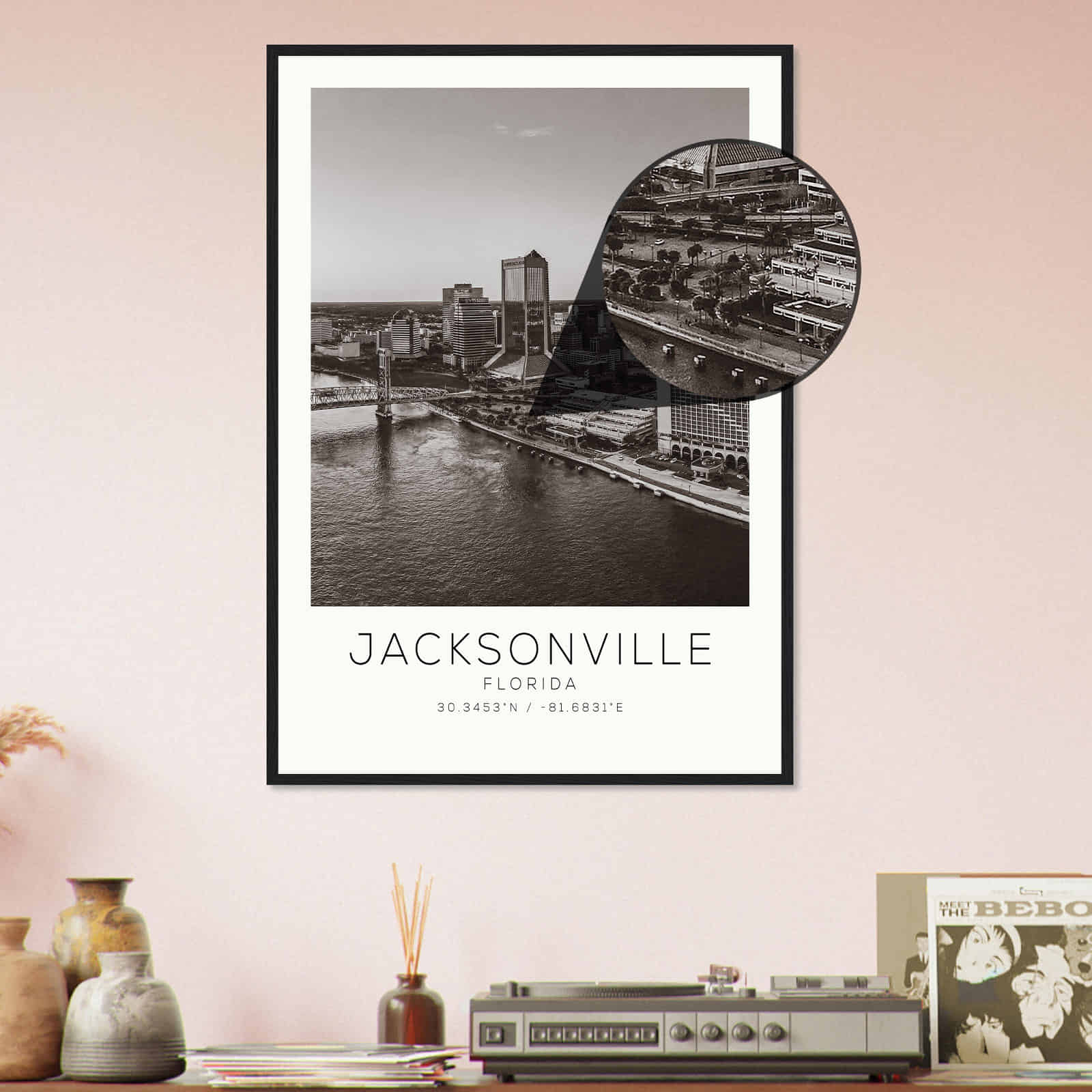 Deerfield Kansas Map Poster, Modern Home Decor Wall Art Print (Copy)