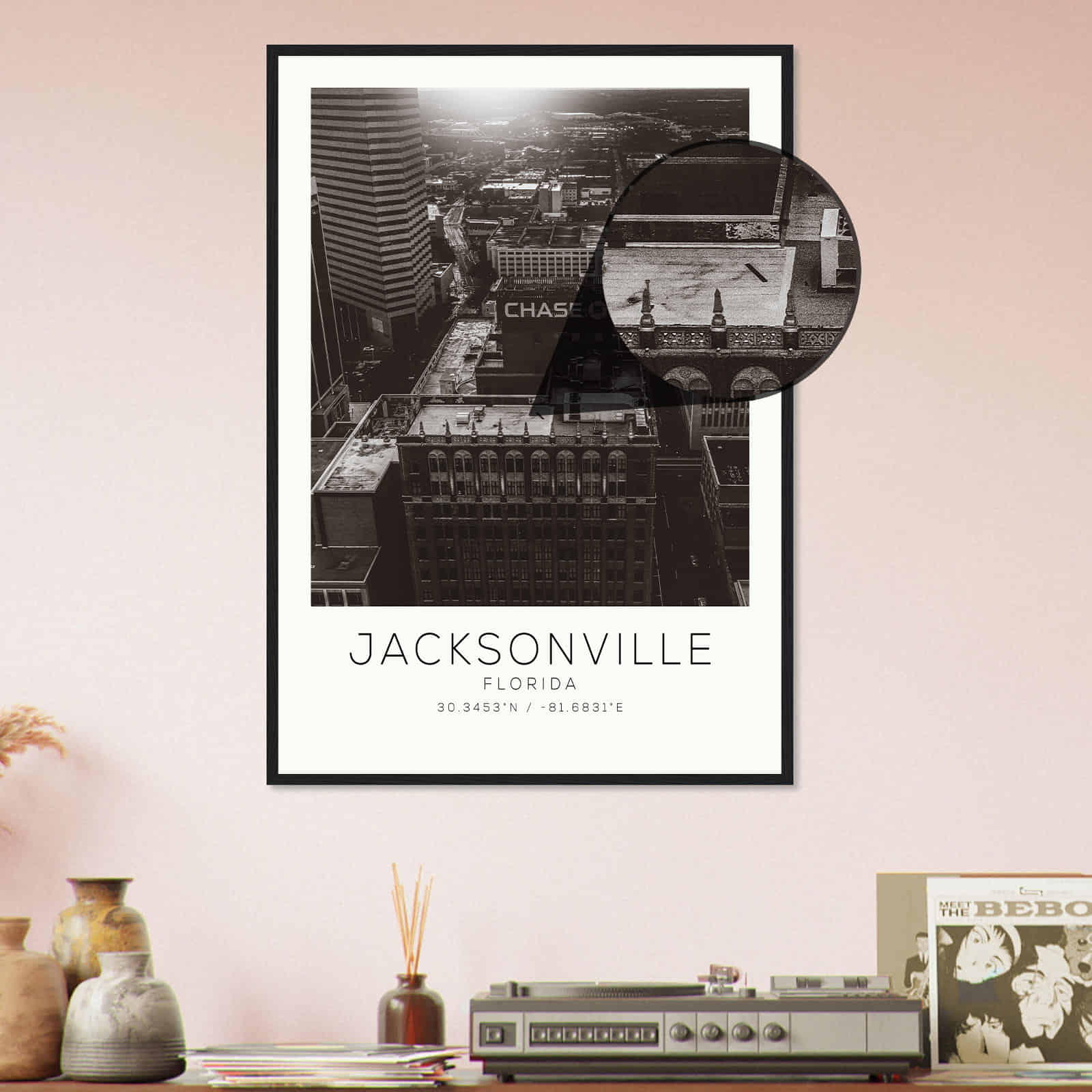 Deerfield Kansas Map Poster, Modern Home Decor Wall Art Print (Copy)