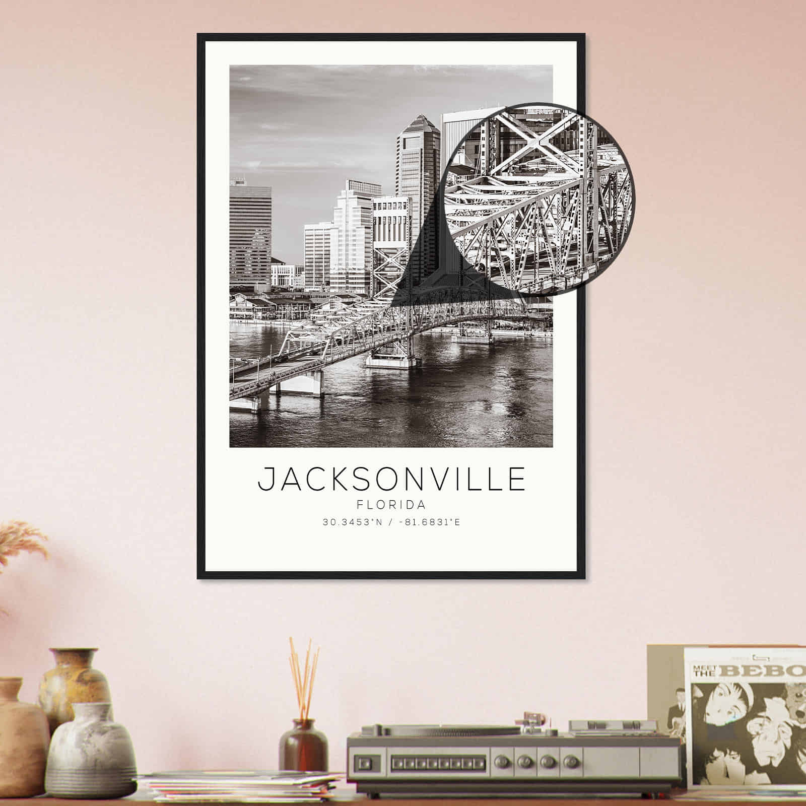 Deerfield Kansas Map Poster, Modern Home Decor Wall Art Print (Copy)