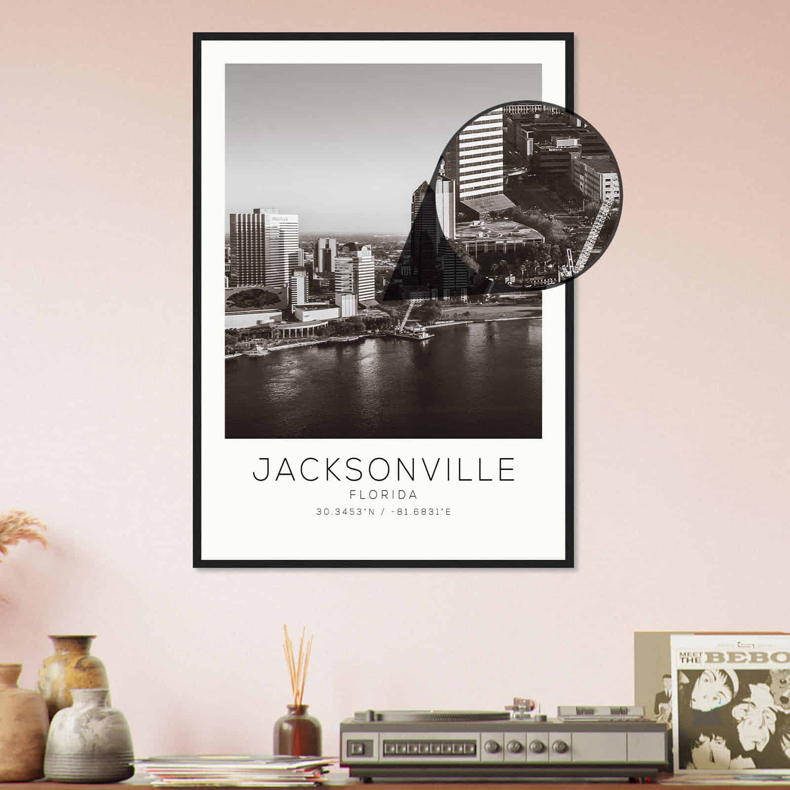 Deerfield Kansas Map Poster, Modern Home Decor Wall Art Print (Copy)