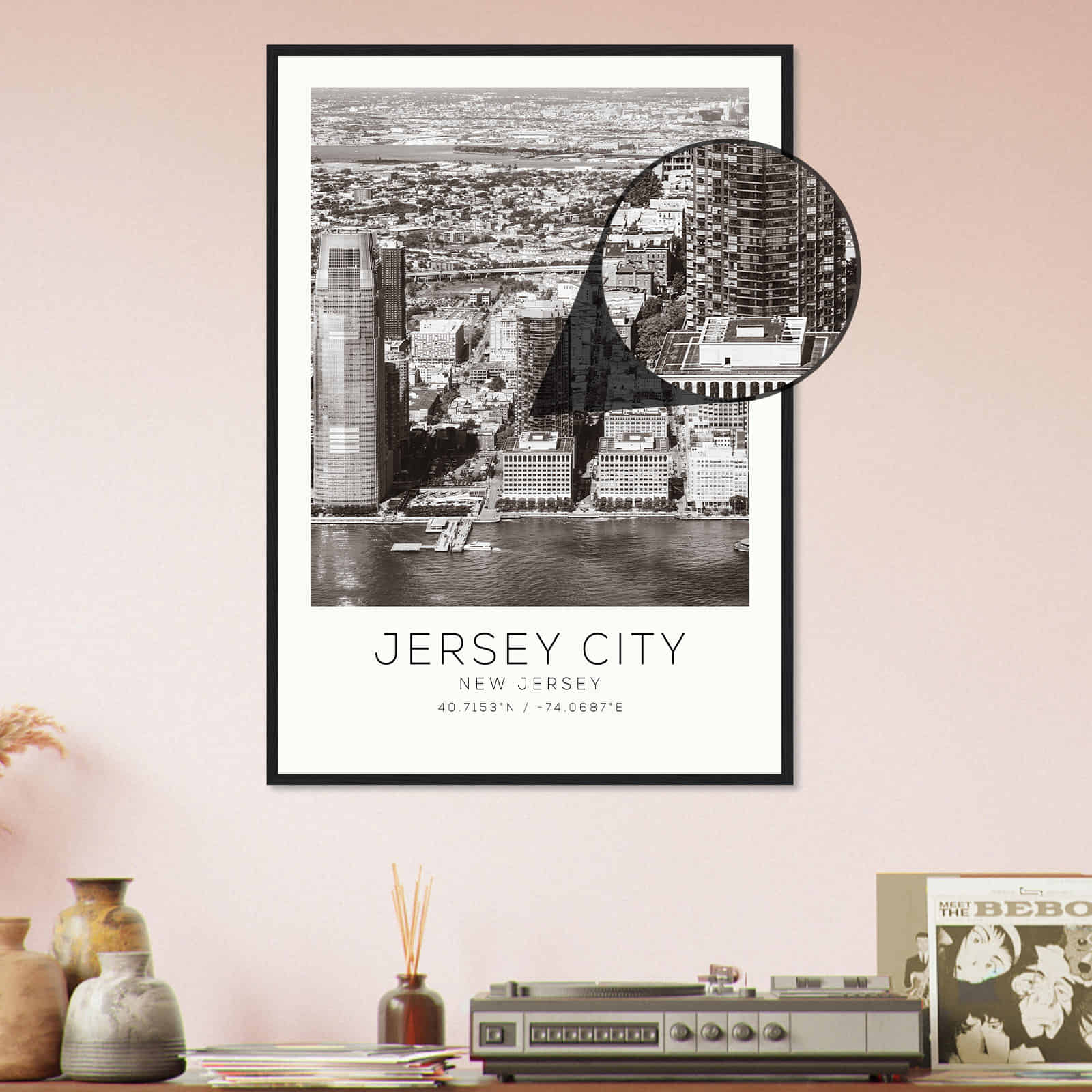 Deerfield Kansas Map Poster, Modern Home Decor Wall Art Print (Copy)