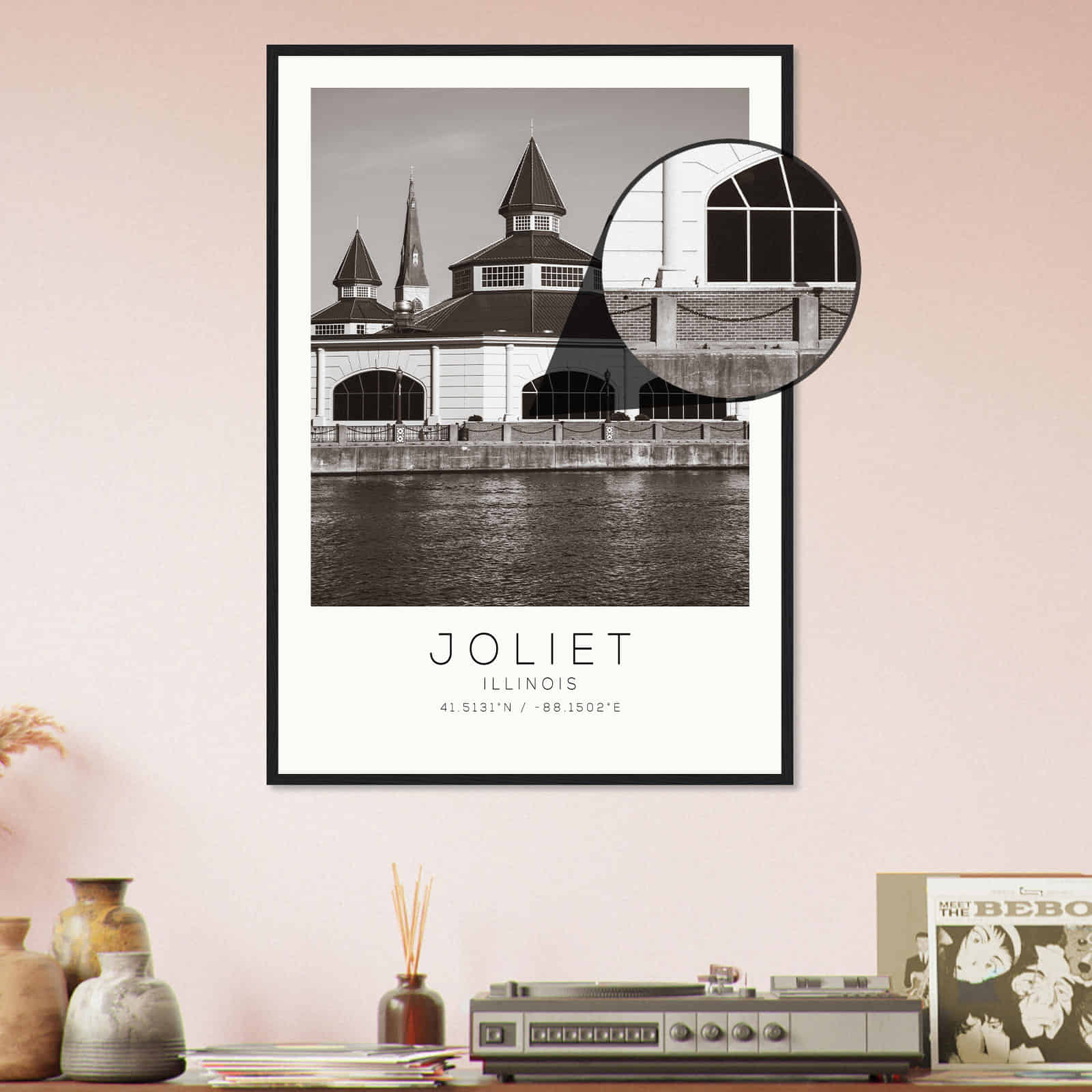 Deerfield Kansas Map Poster, Modern Home Decor Wall Art Print (Copy)