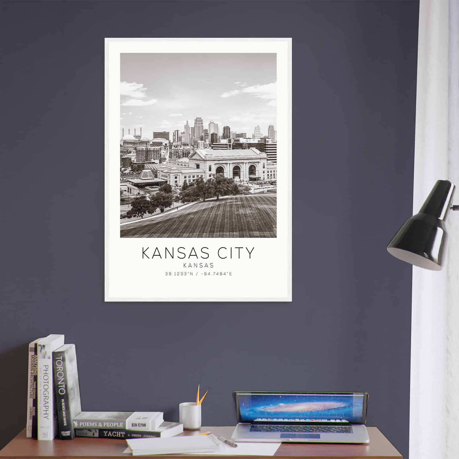Deerfield Kansas Map Poster, Modern Home Decor Wall Art Print (Copy)