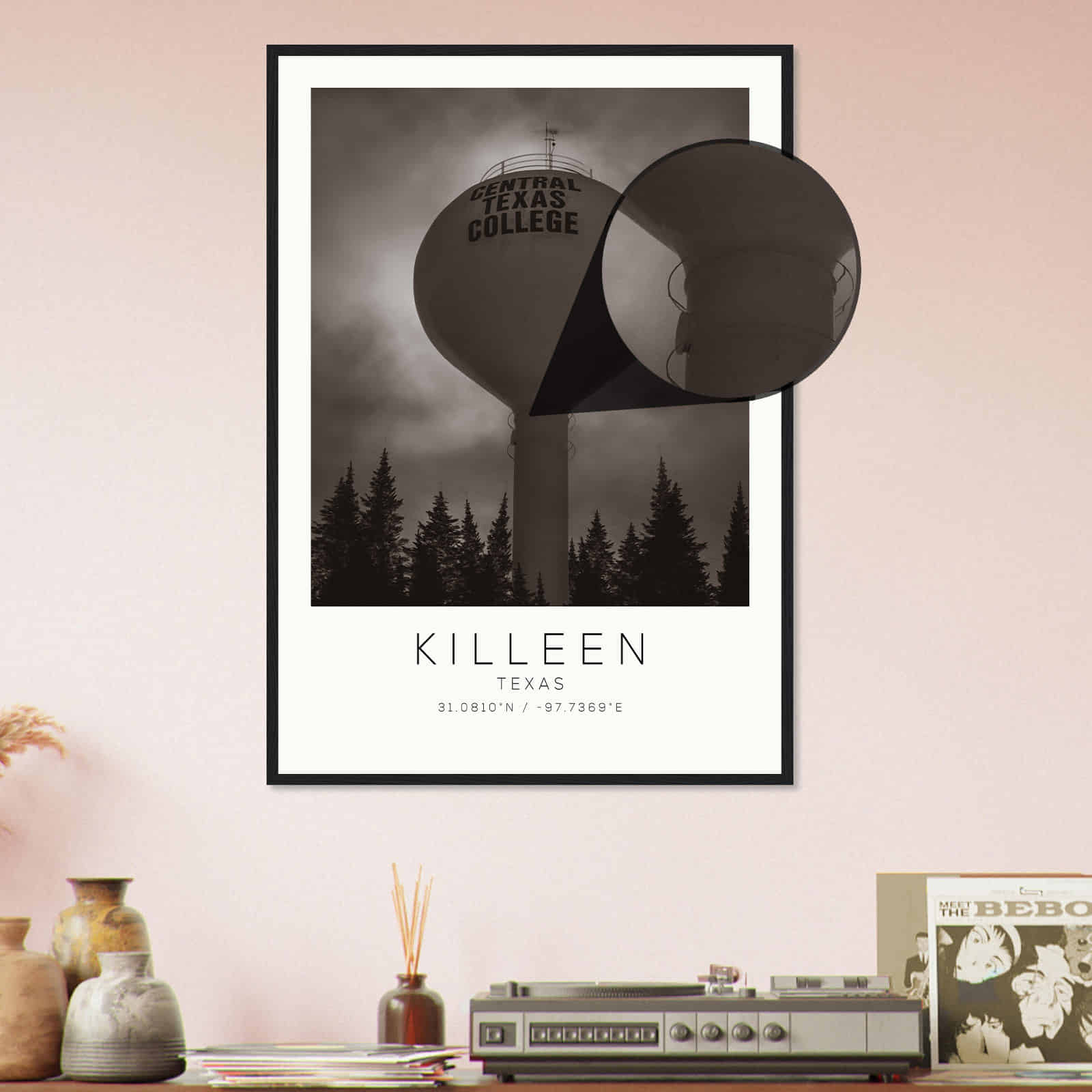 Deerfield Kansas Map Poster, Modern Home Decor Wall Art Print (Copy)