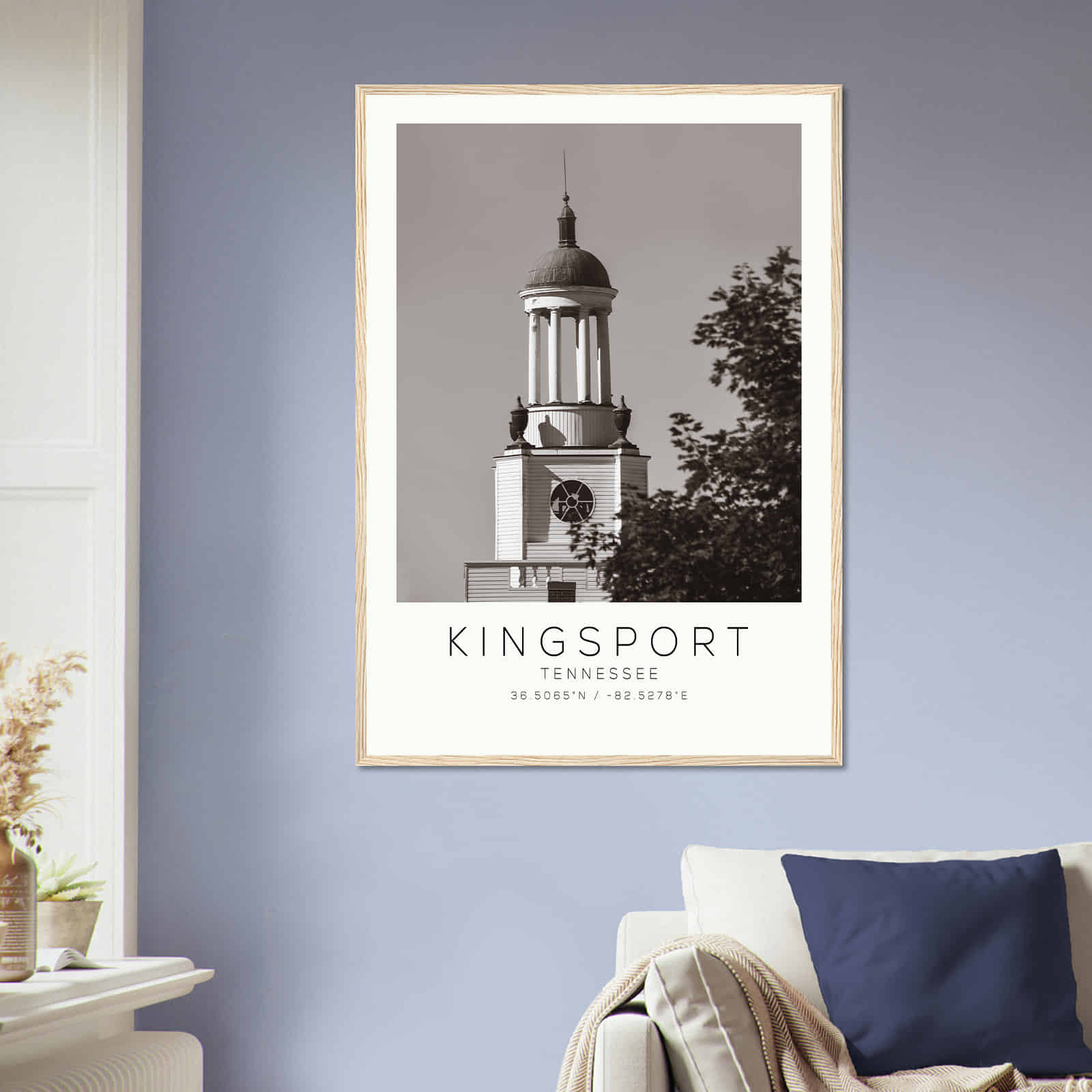 Deerfield Kansas Map Poster, Modern Home Decor Wall Art Print (Copy)