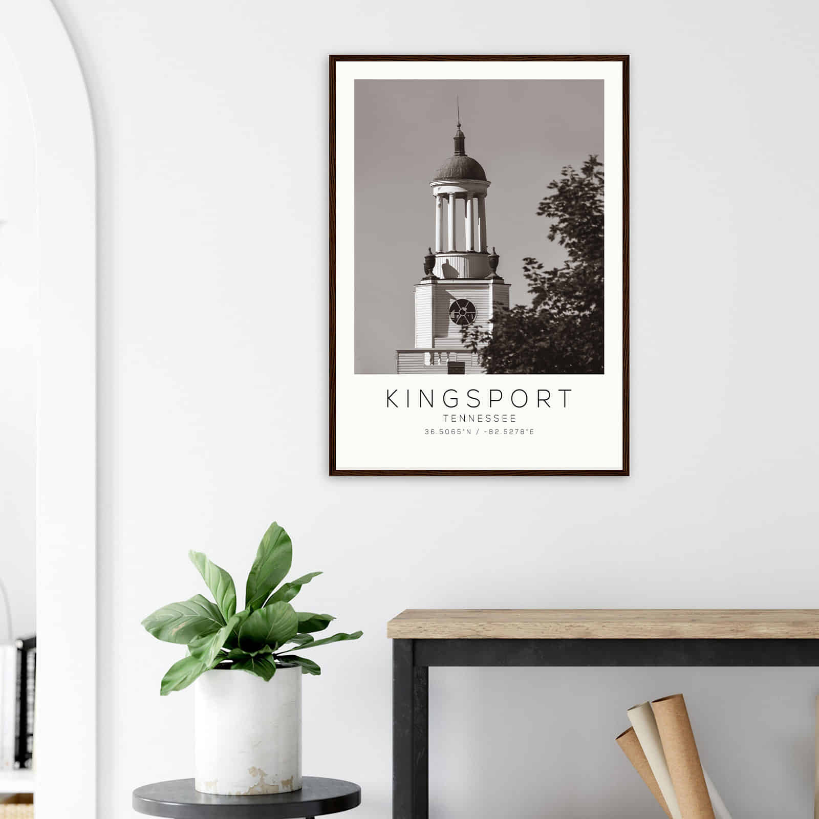 Deerfield Kansas Map Poster, Modern Home Decor Wall Art Print (Copy)