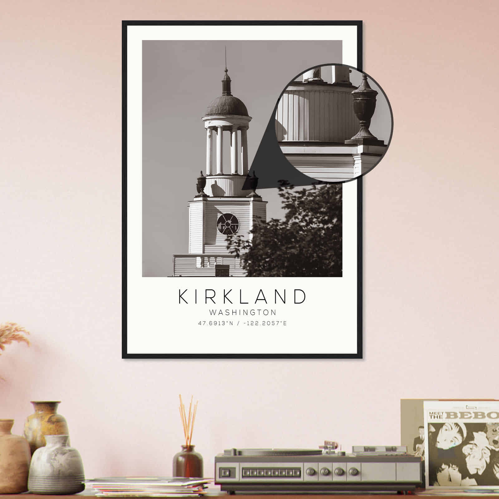 Deerfield Kansas Map Poster, Modern Home Decor Wall Art Print (Copy)