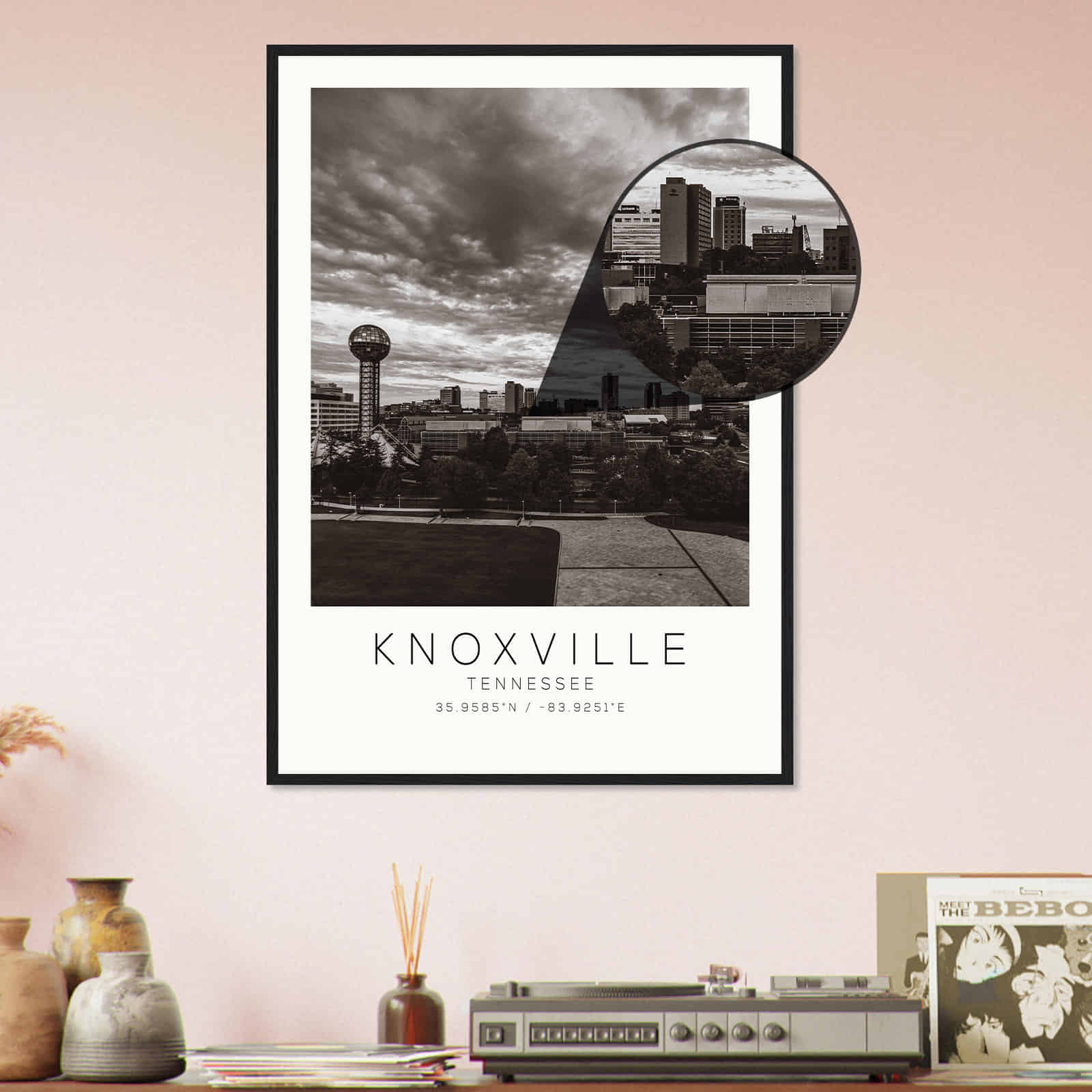 Deerfield Kansas Map Poster, Modern Home Decor Wall Art Print (Copy)