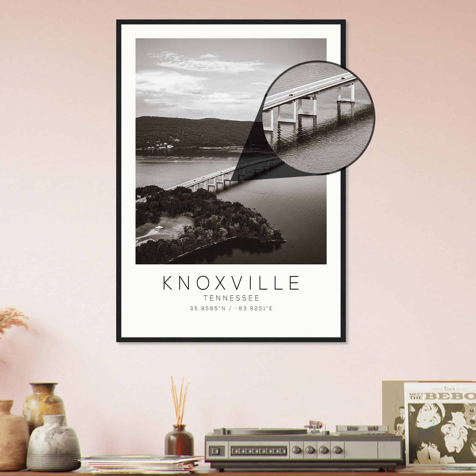 Deerfield Kansas Map Poster, Modern Home Decor Wall Art Print (Copy)