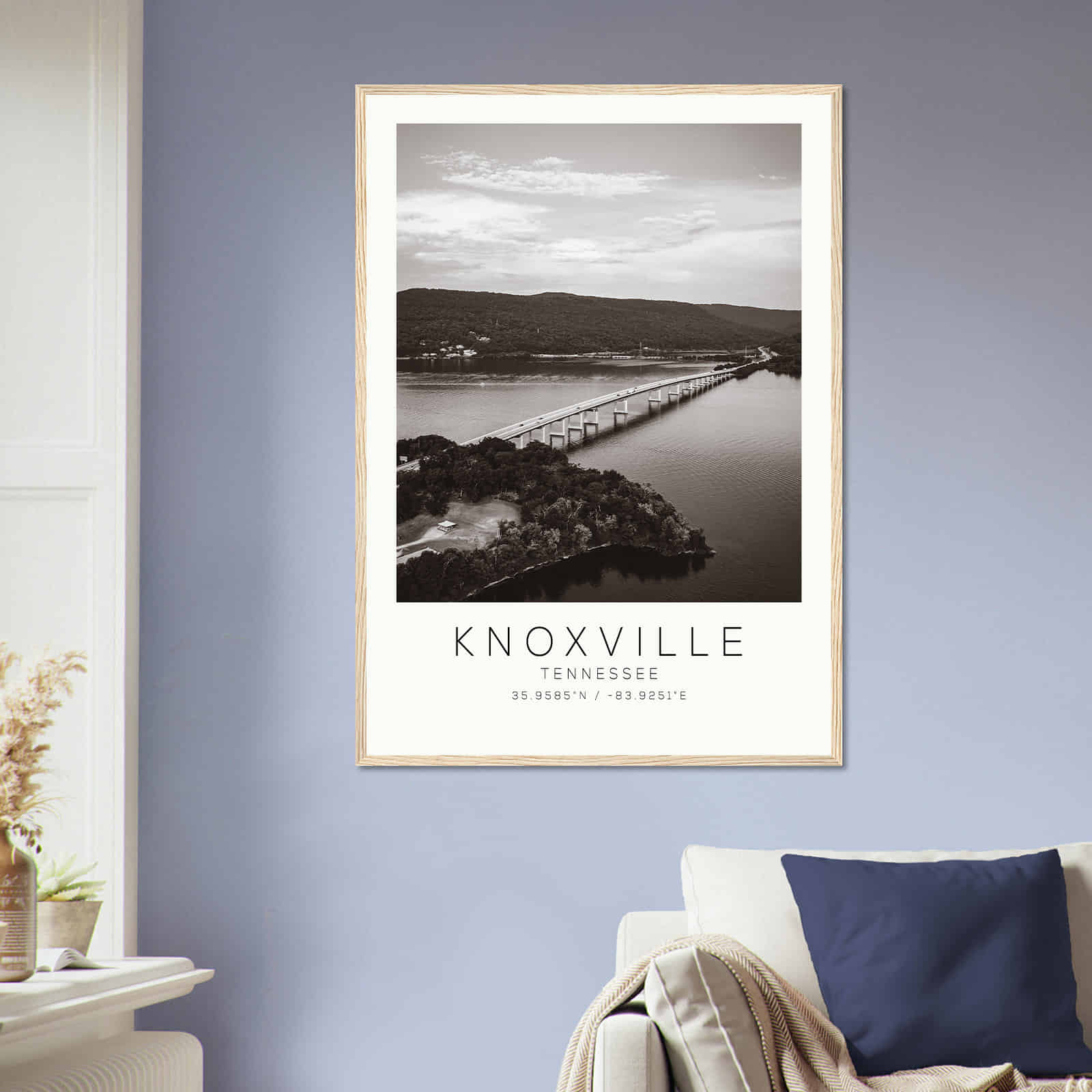 Deerfield Kansas Map Poster, Modern Home Decor Wall Art Print (Copy)