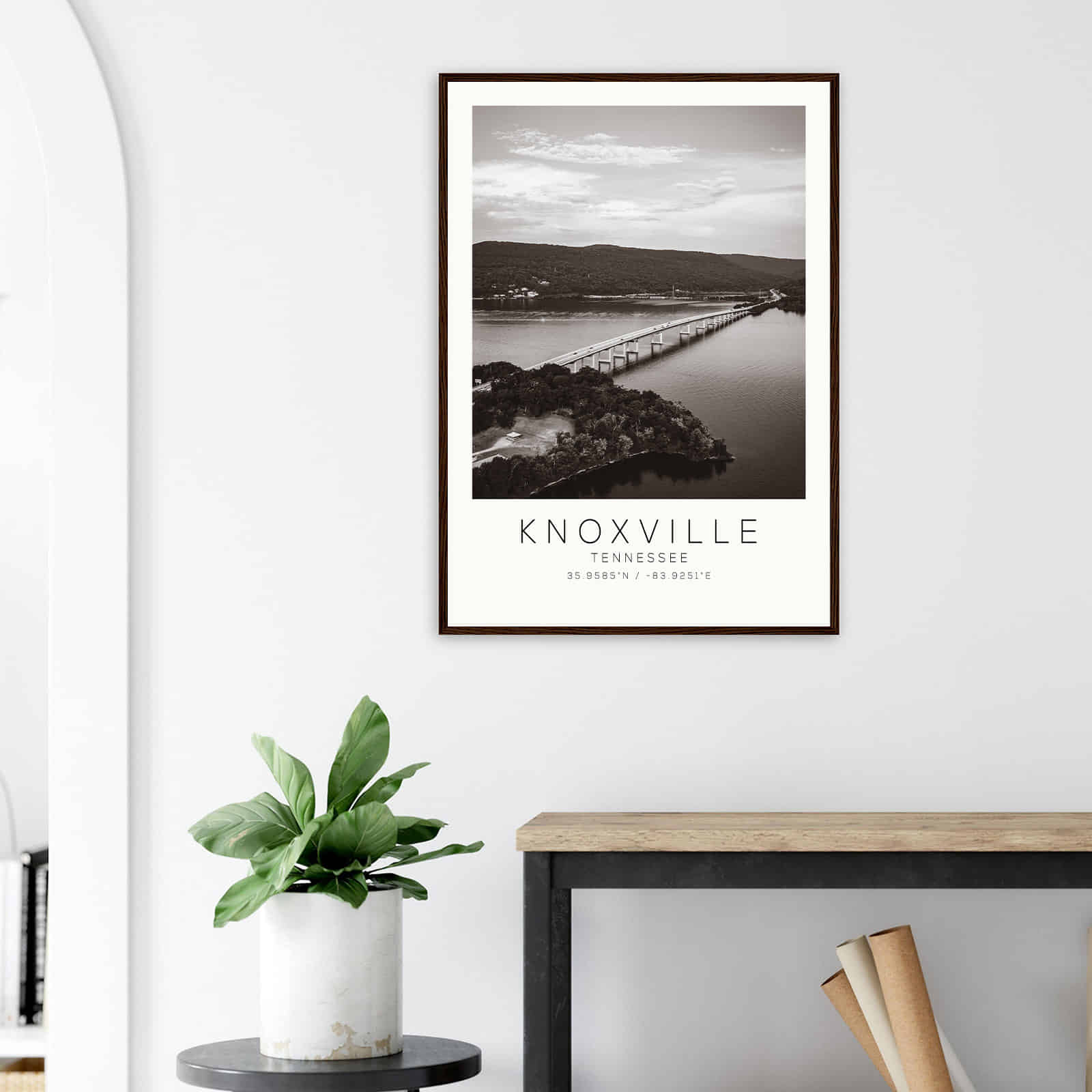 Deerfield Kansas Map Poster, Modern Home Decor Wall Art Print (Copy)