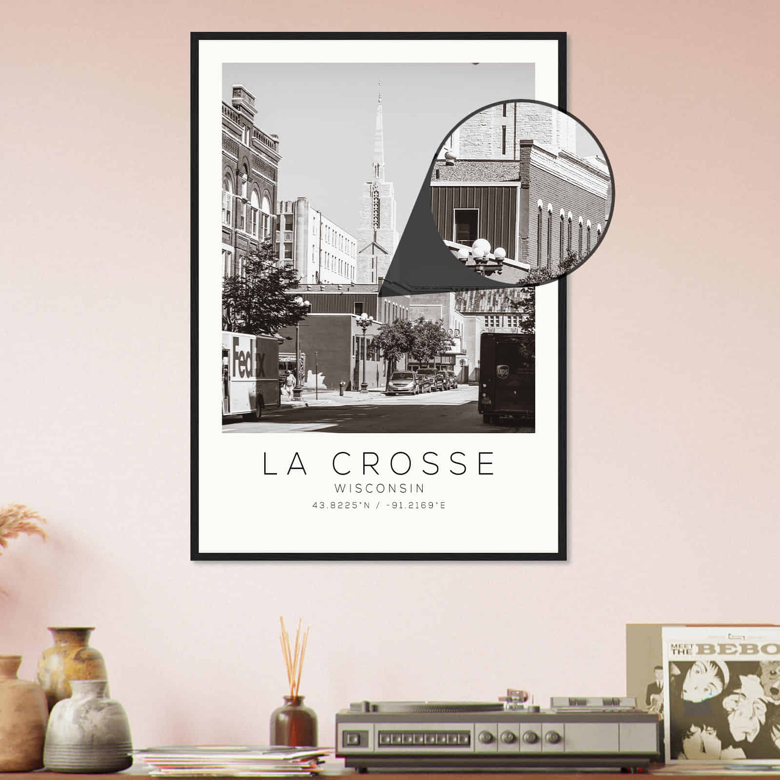 Deerfield Kansas Map Poster, Modern Home Decor Wall Art Print (Copy)