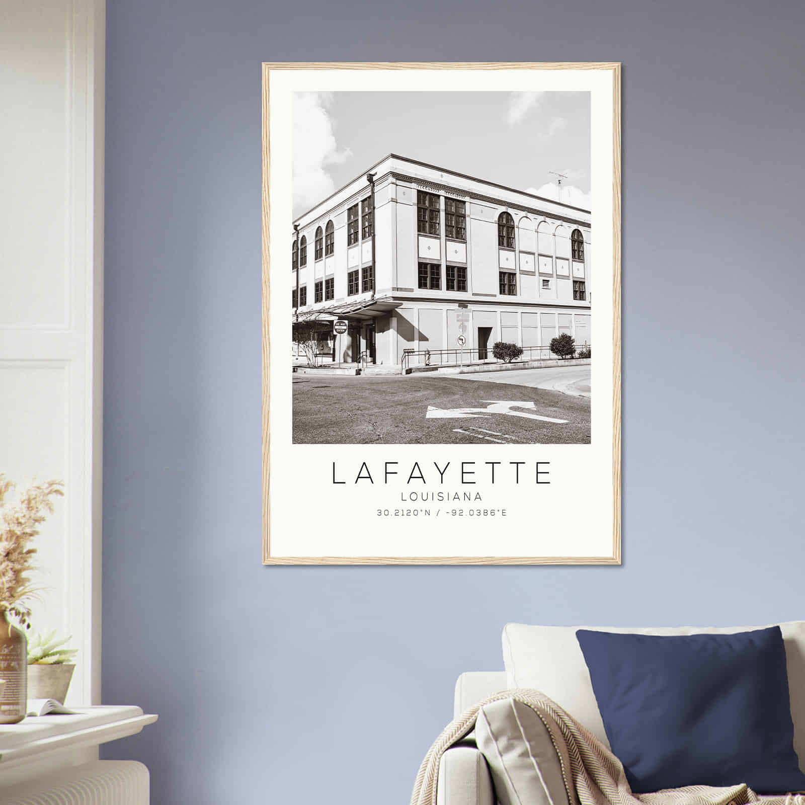 Deerfield Kansas Map Poster, Modern Home Decor Wall Art Print (Copy)