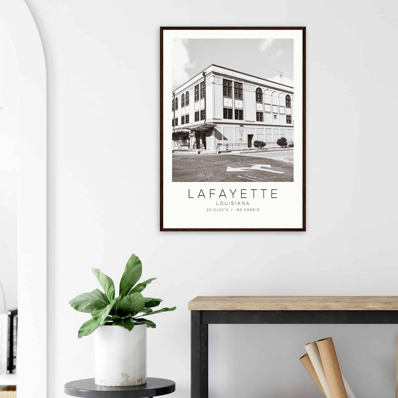 Deerfield Kansas Map Poster, Modern Home Decor Wall Art Print (Copy)