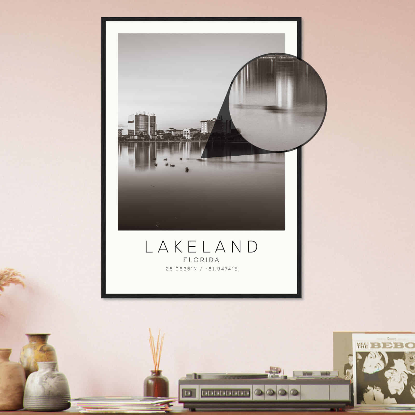 Deerfield Kansas Map Poster, Modern Home Decor Wall Art Print (Copy)