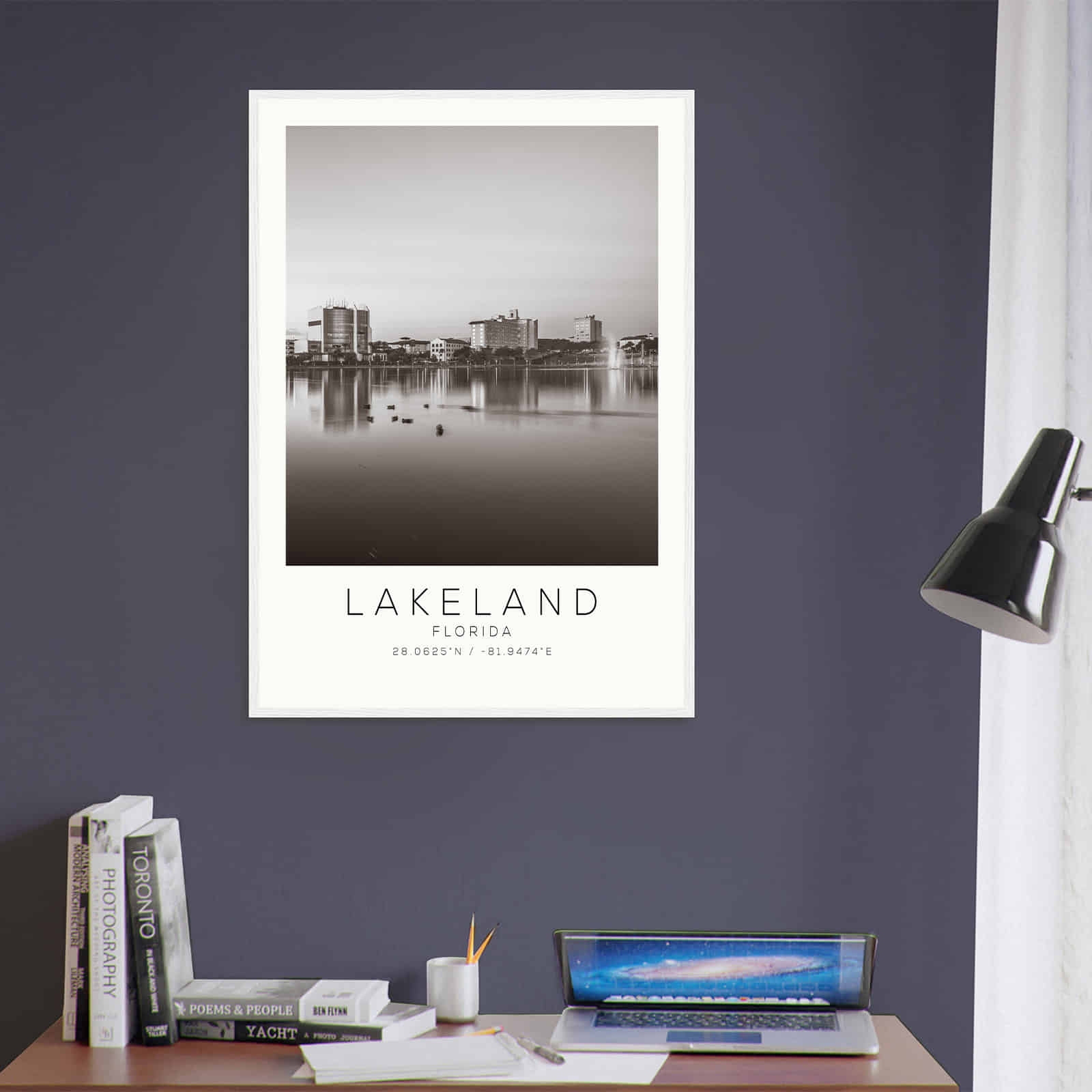 Deerfield Kansas Map Poster, Modern Home Decor Wall Art Print (Copy)