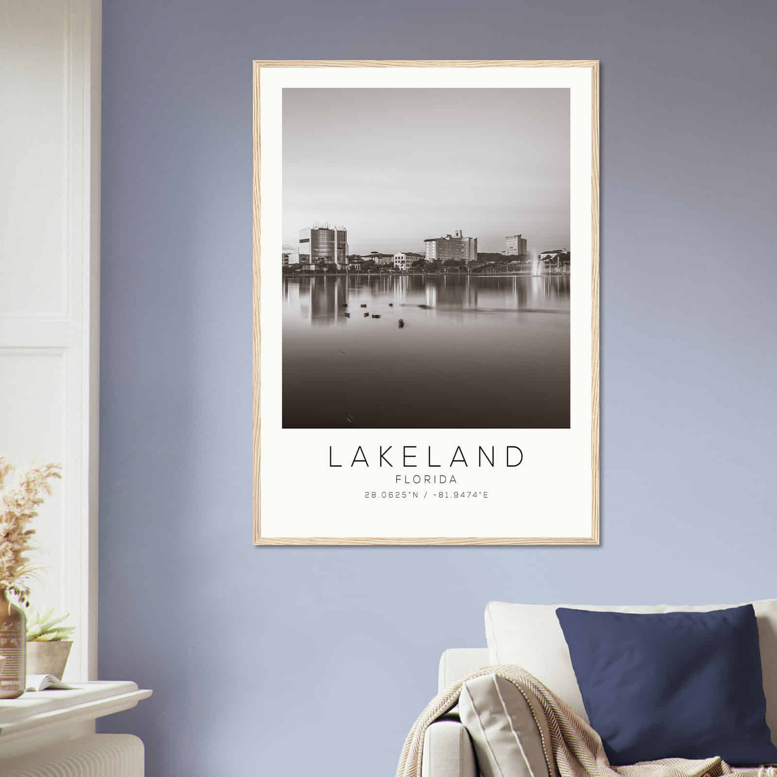 Deerfield Kansas Map Poster, Modern Home Decor Wall Art Print (Copy)