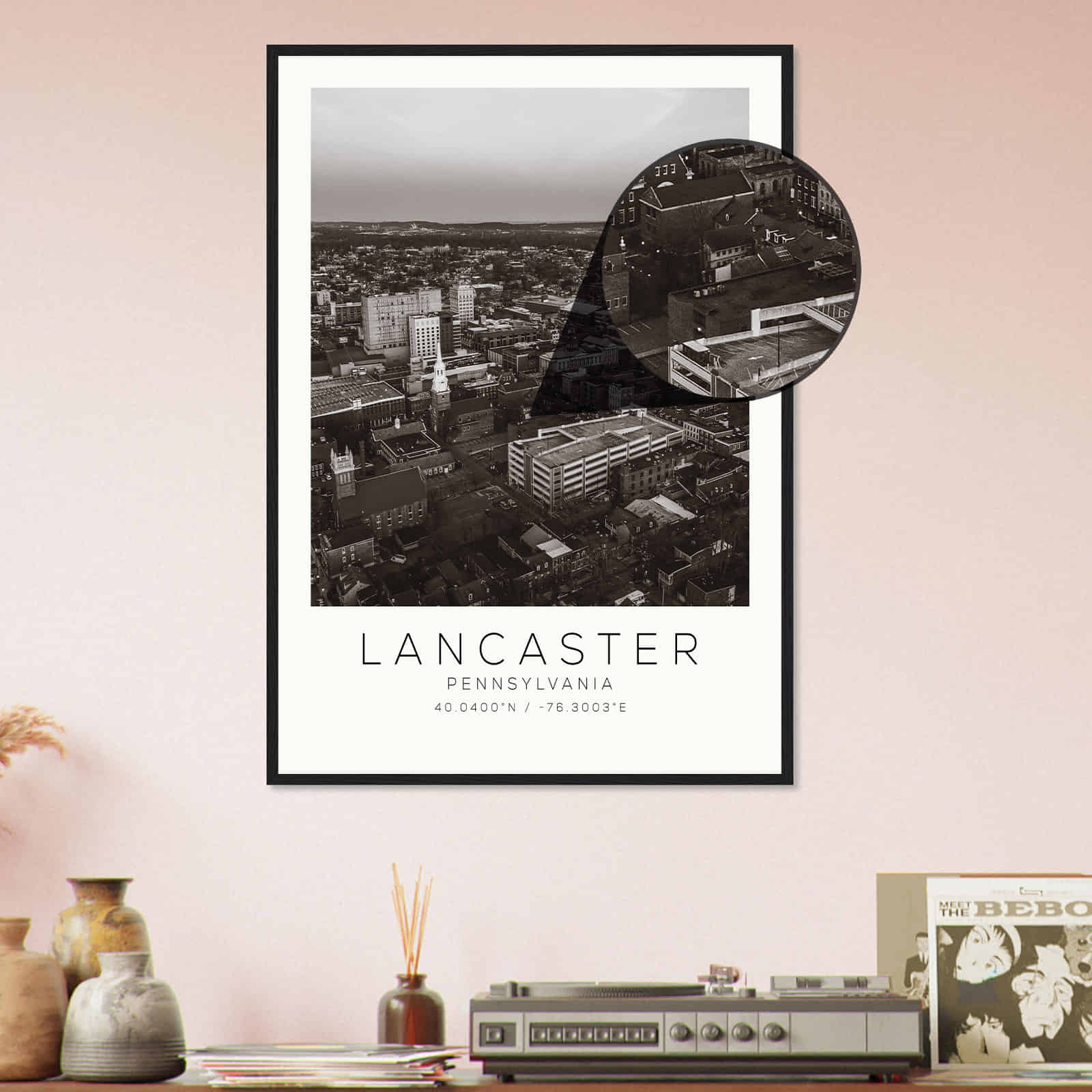 Deerfield Kansas Map Poster, Modern Home Decor Wall Art Print (Copy)