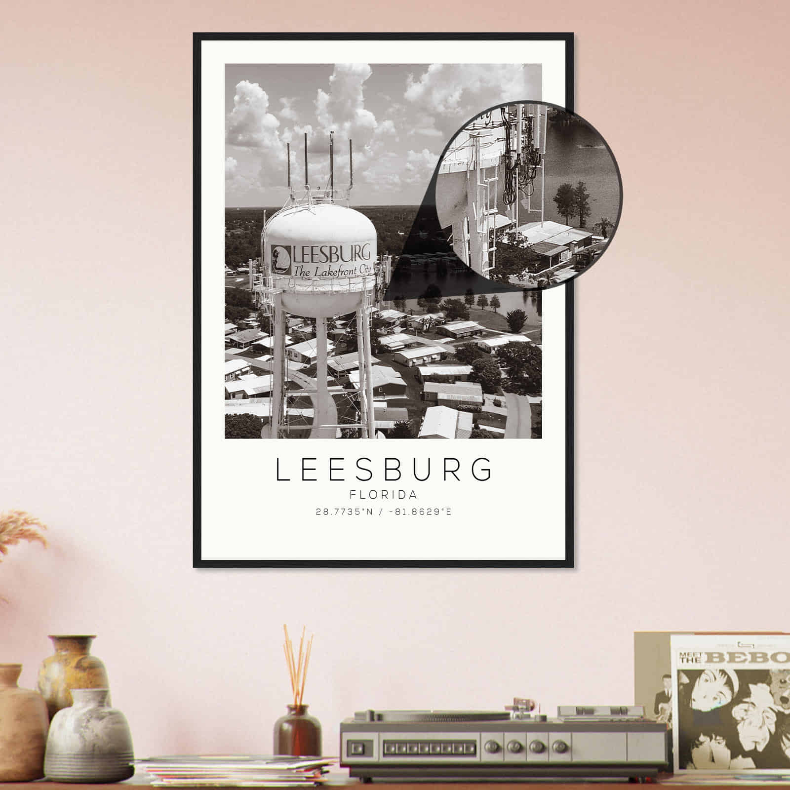 Deerfield Kansas Map Poster, Modern Home Decor Wall Art Print (Copy)