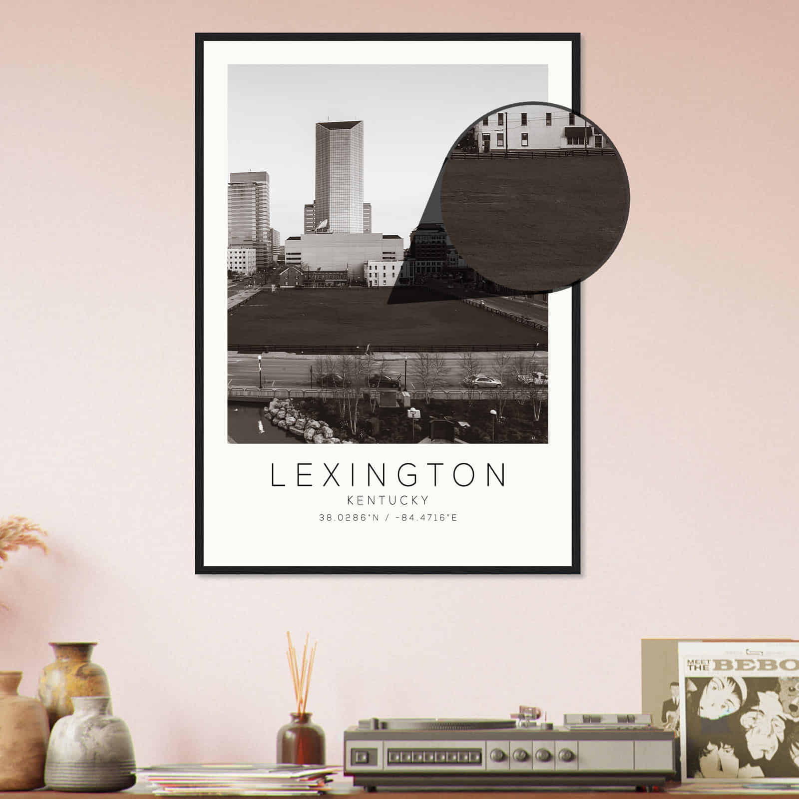 Deerfield Kansas Map Poster, Modern Home Decor Wall Art Print (Copy)