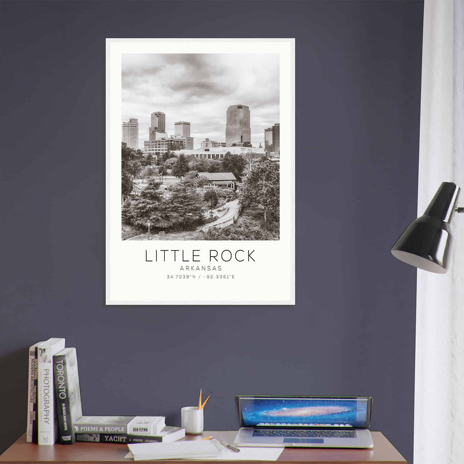 Deerfield Kansas Map Poster, Modern Home Decor Wall Art Print (Copy)