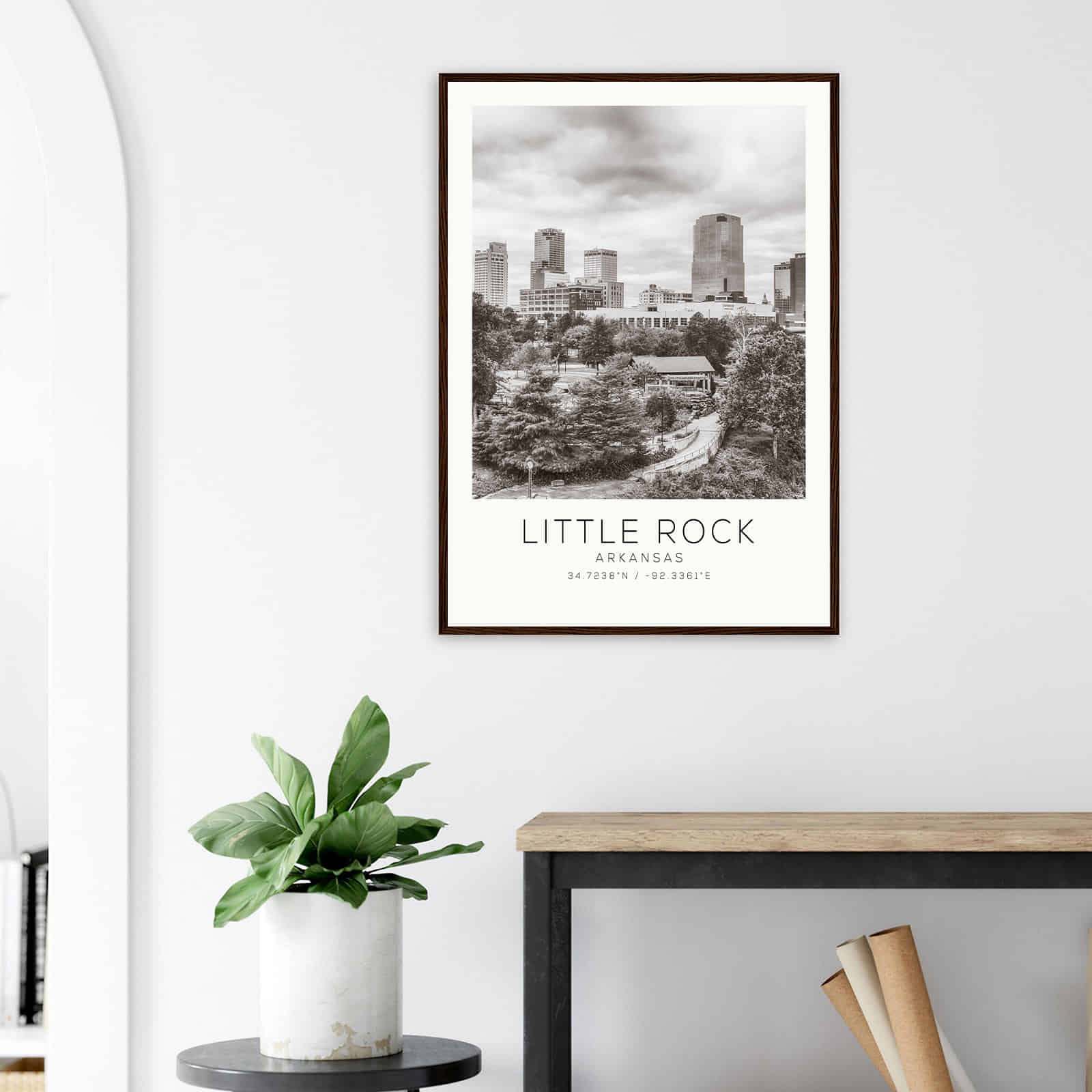 Deerfield Kansas Map Poster, Modern Home Decor Wall Art Print (Copy)