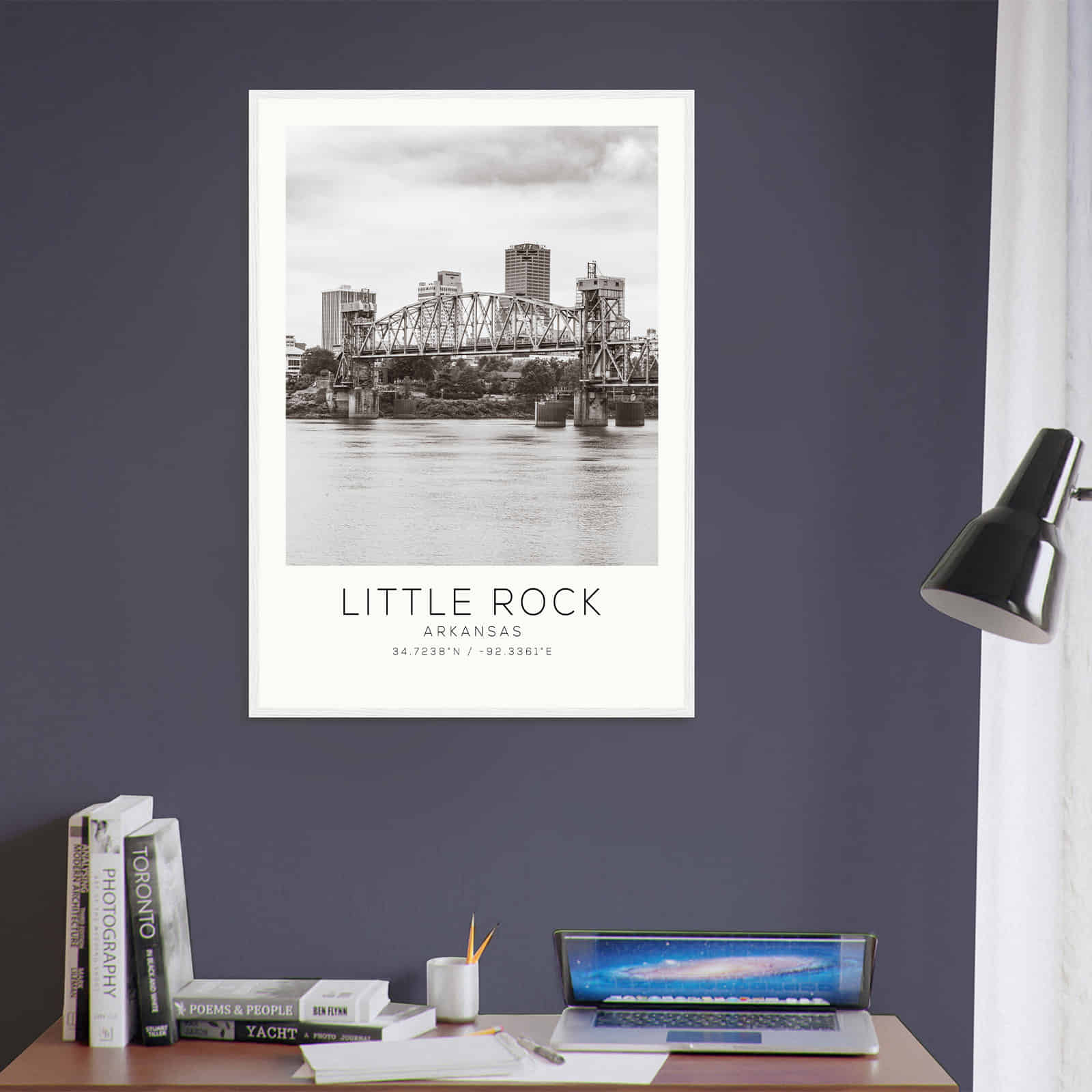 Deerfield Kansas Map Poster, Modern Home Decor Wall Art Print (Copy)