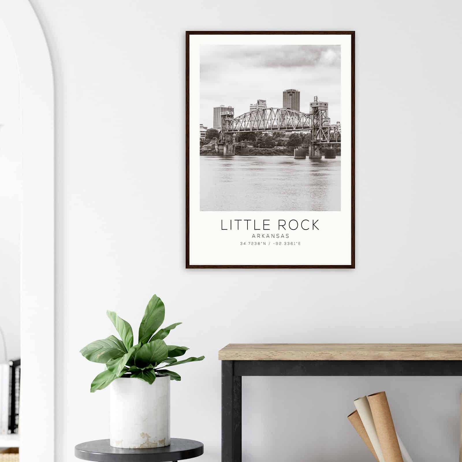 Deerfield Kansas Map Poster, Modern Home Decor Wall Art Print (Copy)