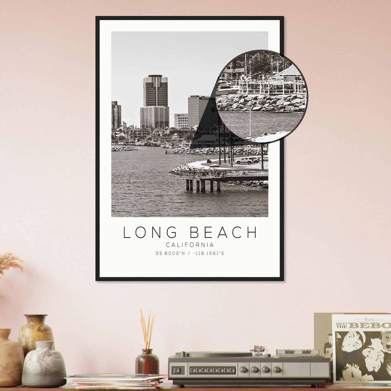 Deerfield Kansas Map Poster, Modern Home Decor Wall Art Print (Copy)