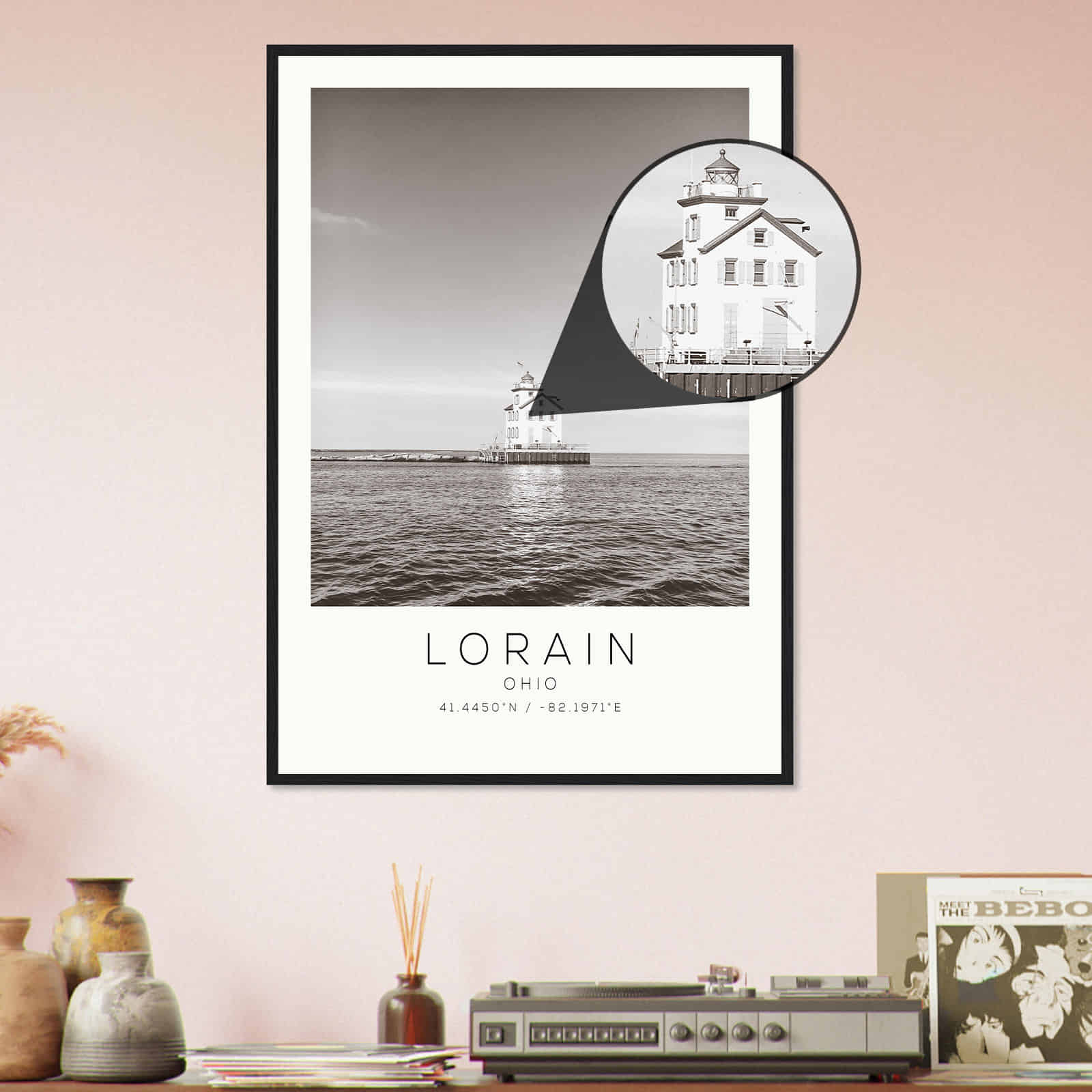 Deerfield Kansas Map Poster, Modern Home Decor Wall Art Print (Copy)