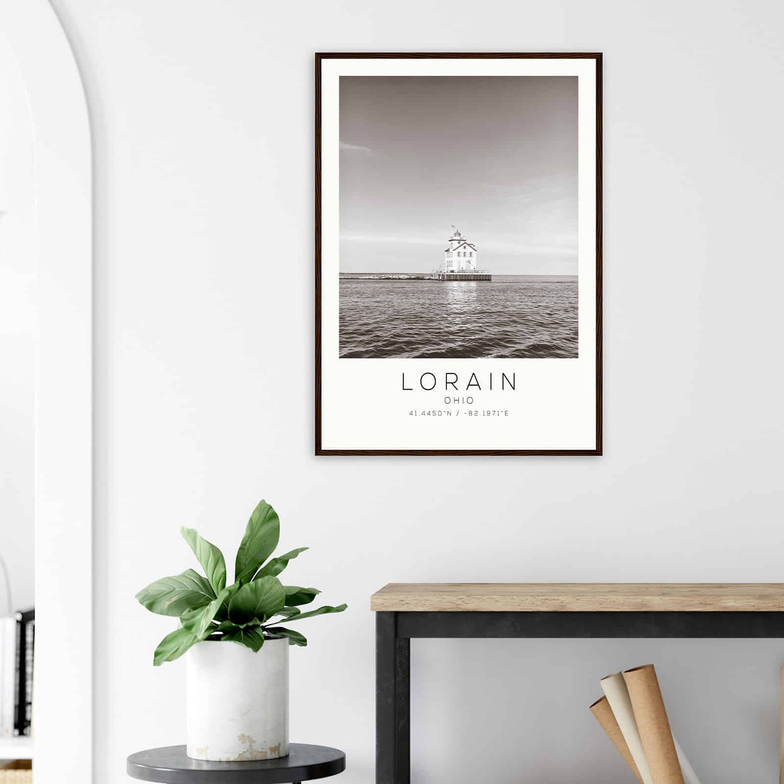 Deerfield Kansas Map Poster, Modern Home Decor Wall Art Print (Copy)