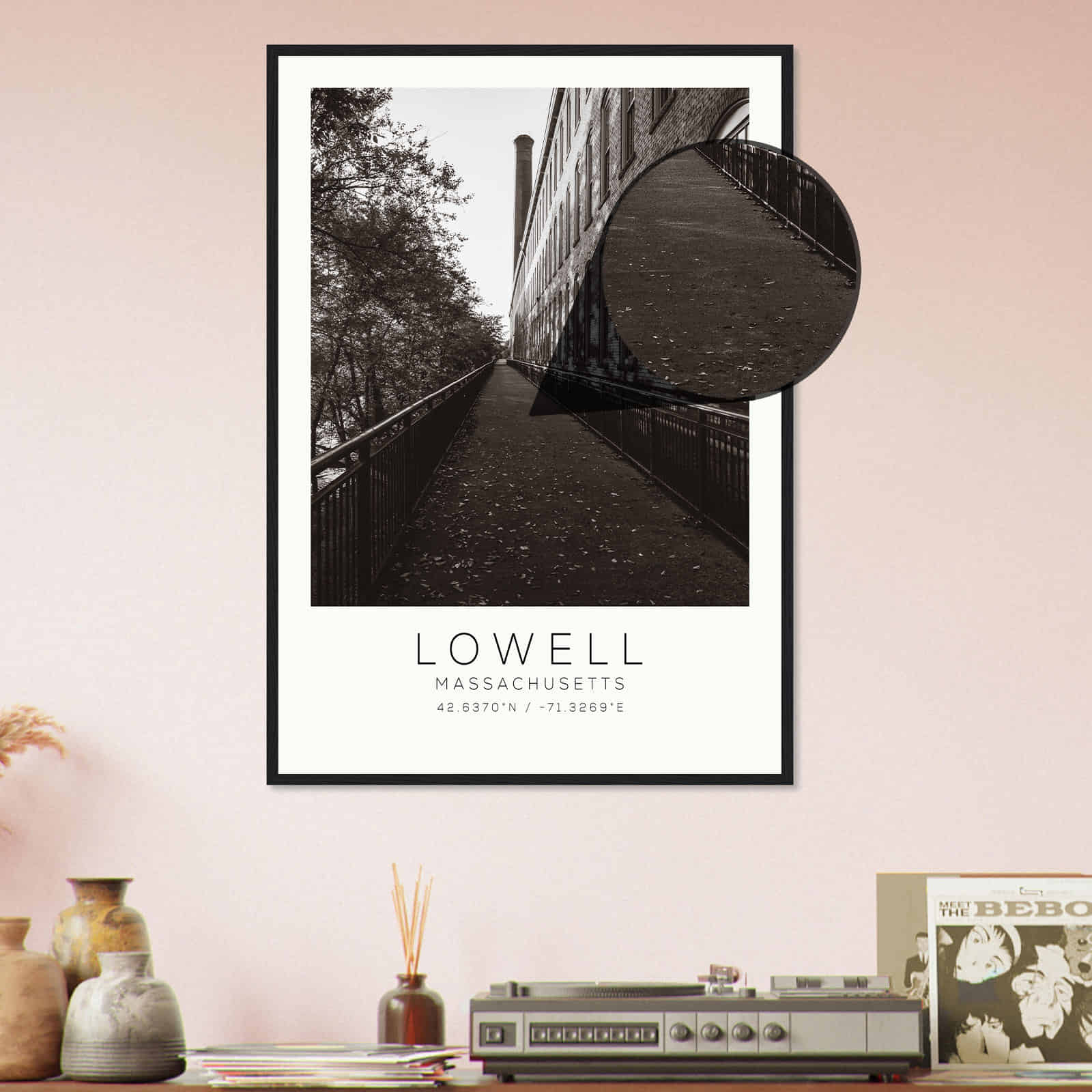 Deerfield Kansas Map Poster, Modern Home Decor Wall Art Print (Copy)