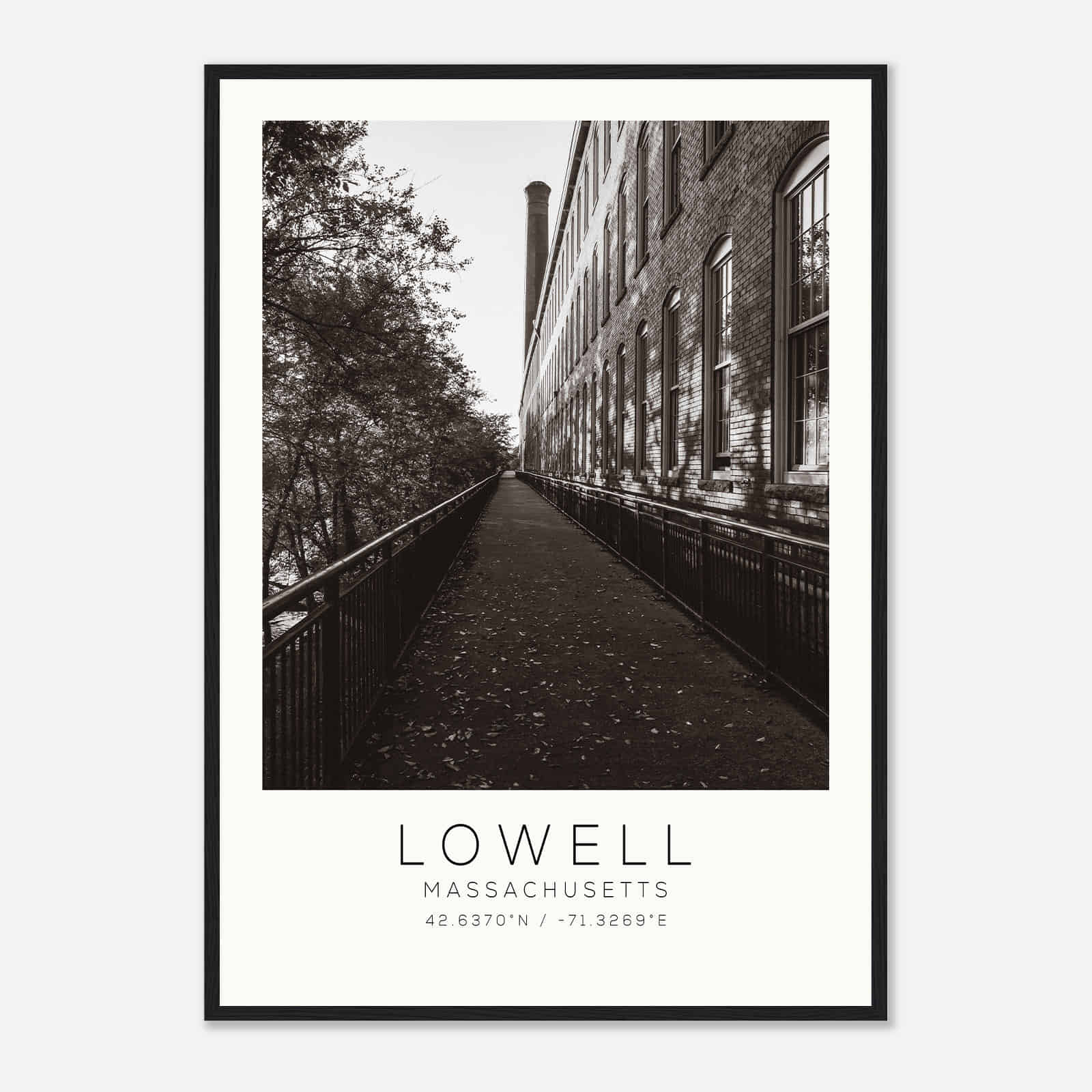Lowell Massachusetts Photo Travel Poster BW, Lowell Travel Print, Minimalist Travel Print DS2 Lowell Massachusetts Photo Travel Poster BW, Lowell Travel Print, Minimalist Travel Print DS2