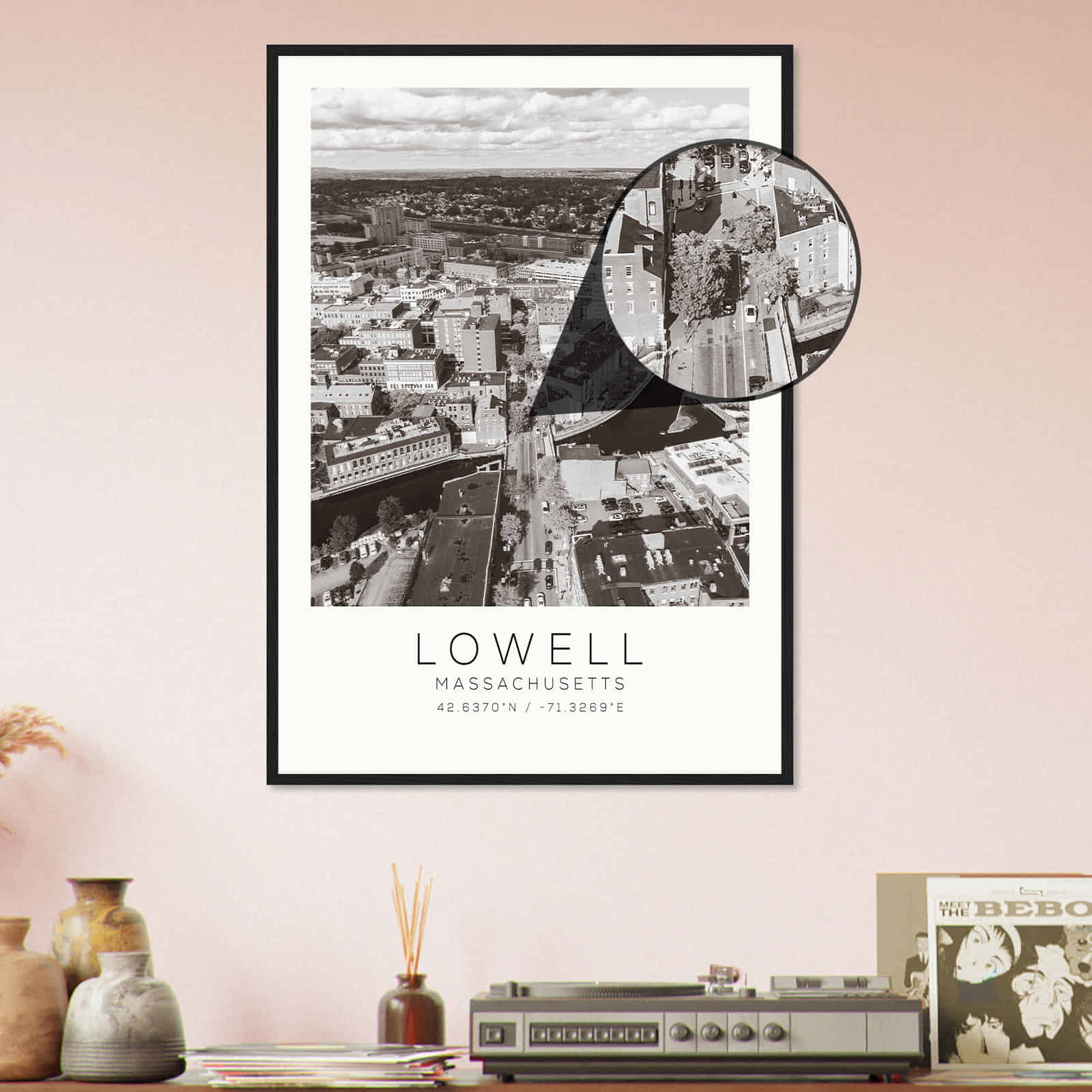 Deerfield Kansas Map Poster, Modern Home Decor Wall Art Print (Copy)