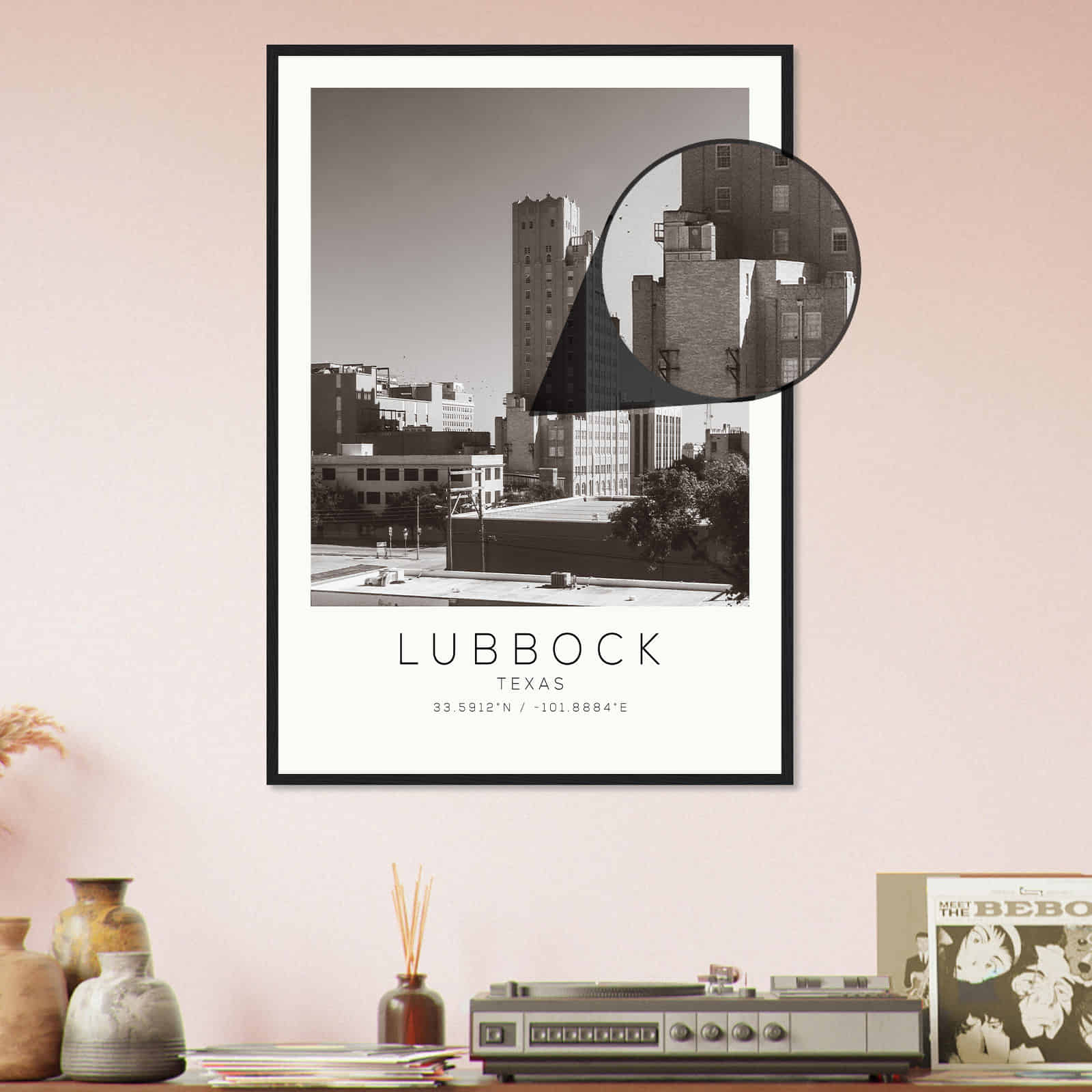 Deerfield Kansas Map Poster, Modern Home Decor Wall Art Print (Copy)