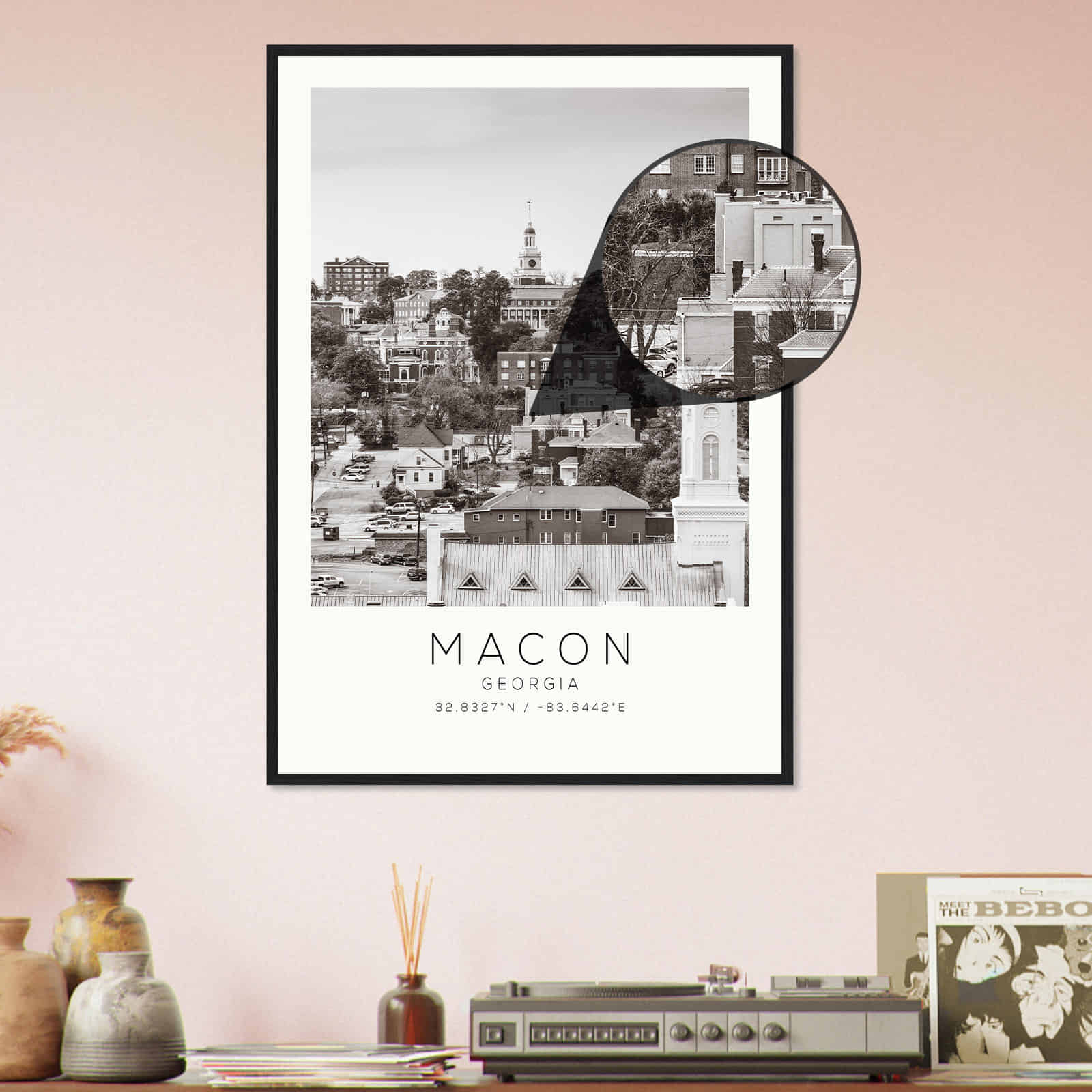 Deerfield Kansas Map Poster, Modern Home Decor Wall Art Print (Copy)