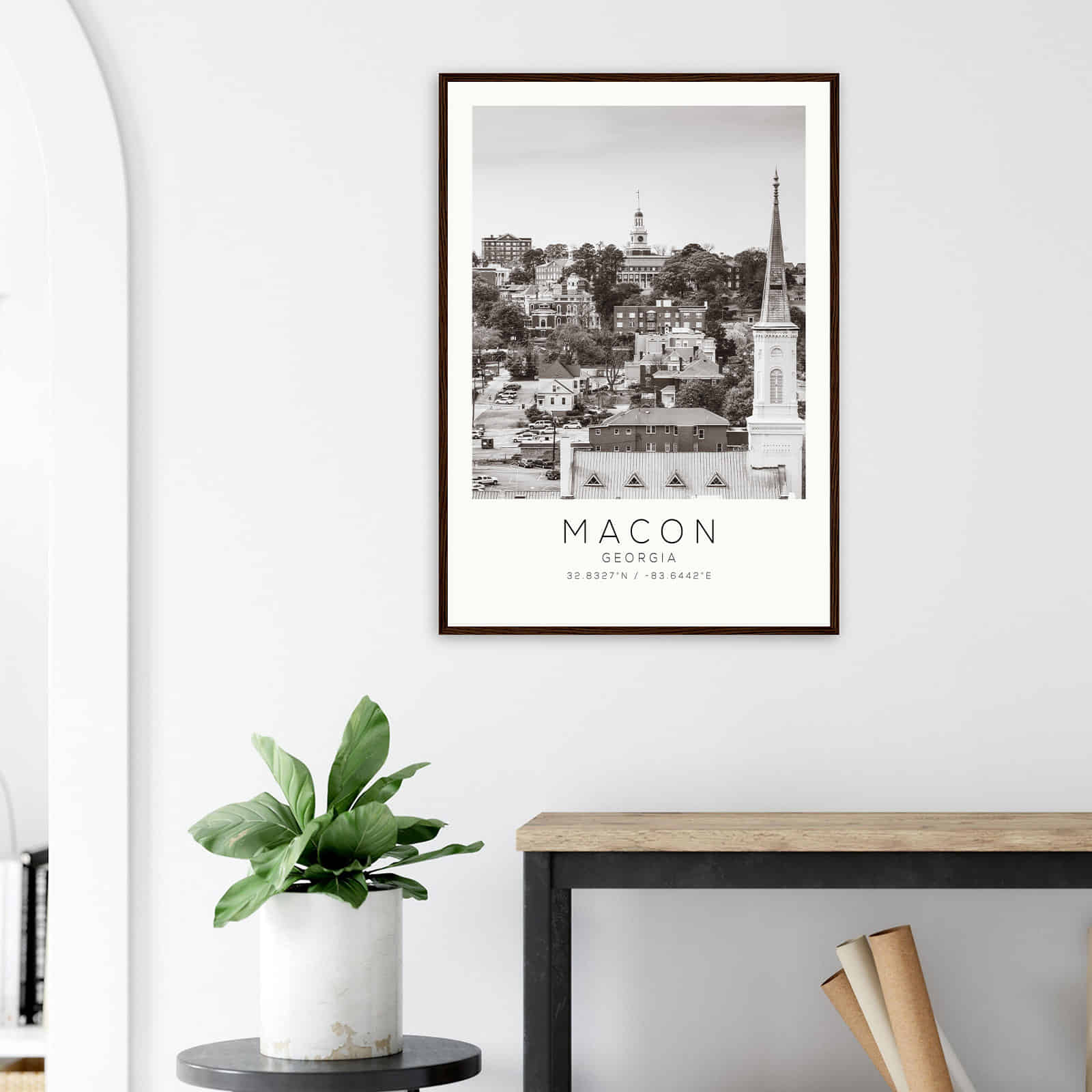 Deerfield Kansas Map Poster, Modern Home Decor Wall Art Print (Copy)