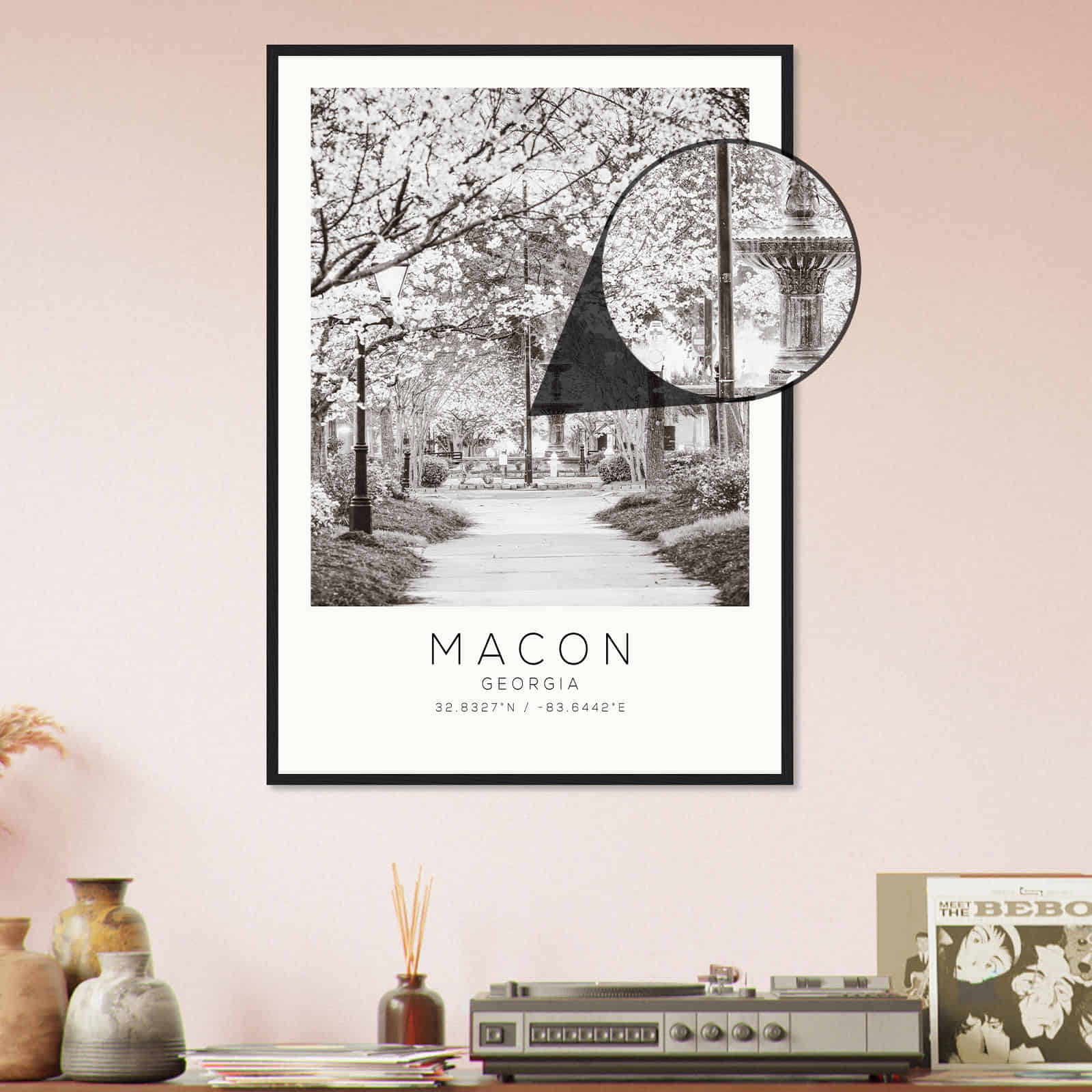 Deerfield Kansas Map Poster, Modern Home Decor Wall Art Print (Copy)