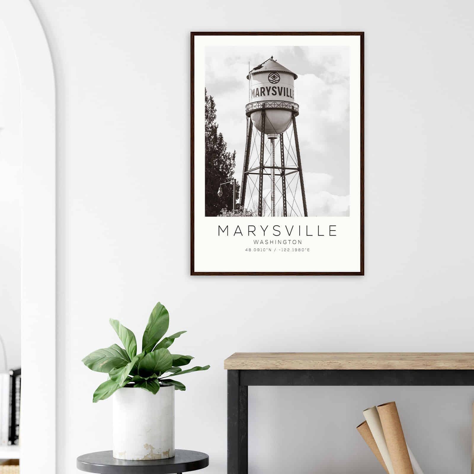 Deerfield Kansas Map Poster, Modern Home Decor Wall Art Print (Copy)