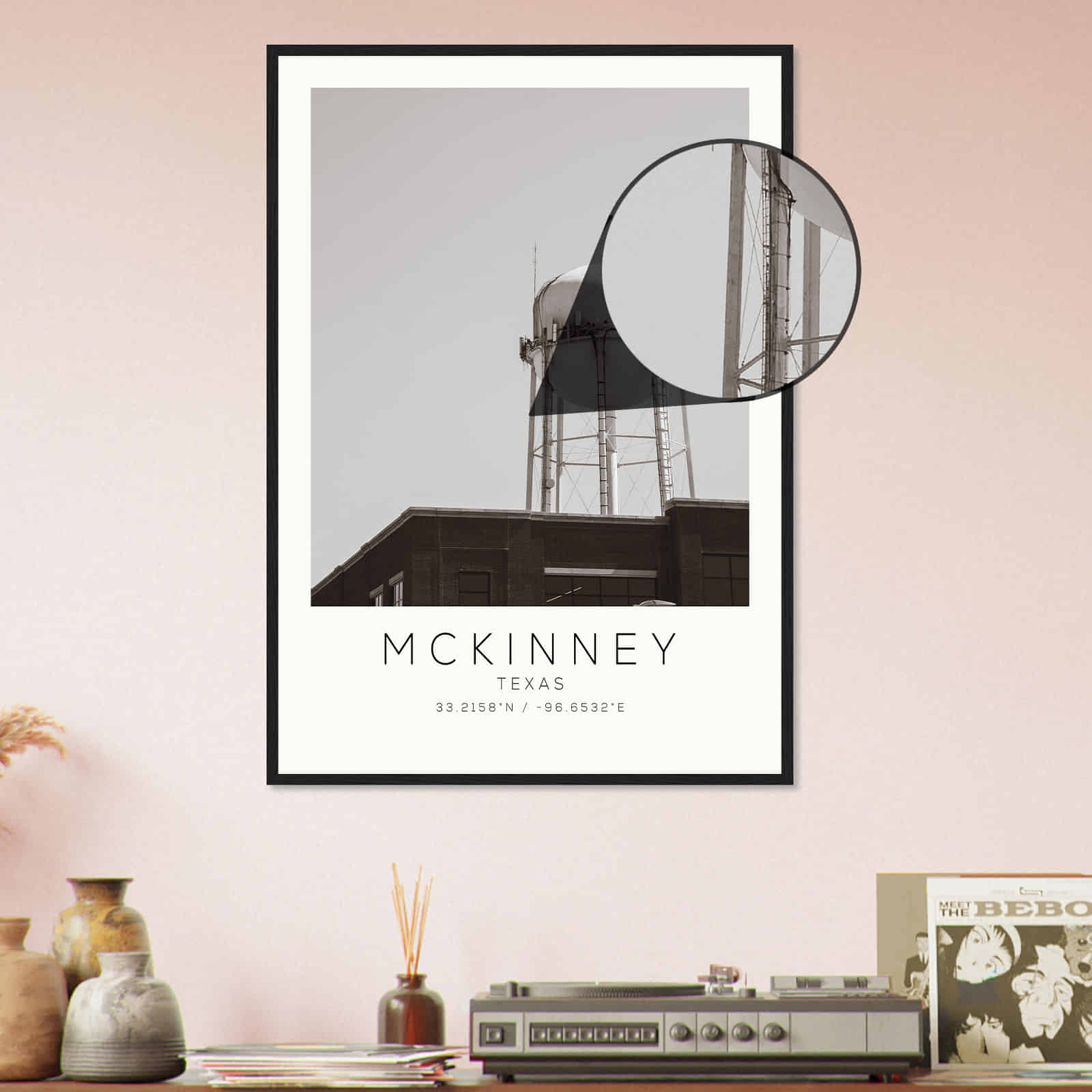 Deerfield Kansas Map Poster, Modern Home Decor Wall Art Print (Copy)