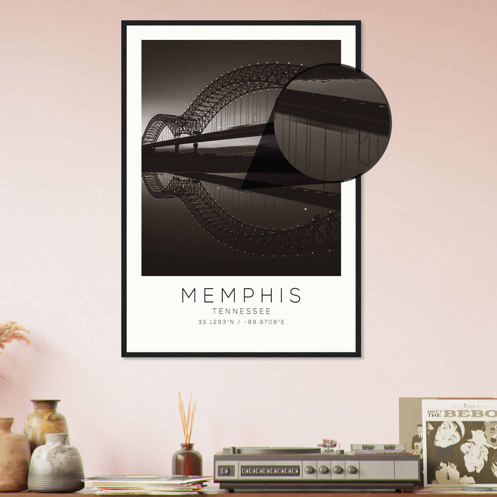 Deerfield Kansas Map Poster, Modern Home Decor Wall Art Print (Copy)