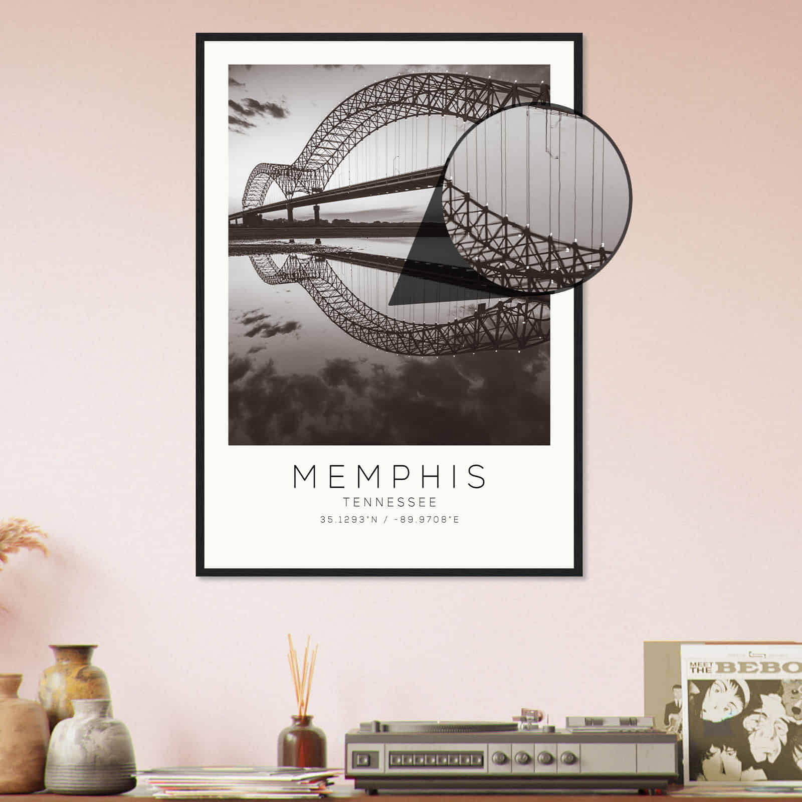 Deerfield Kansas Map Poster, Modern Home Decor Wall Art Print (Copy)